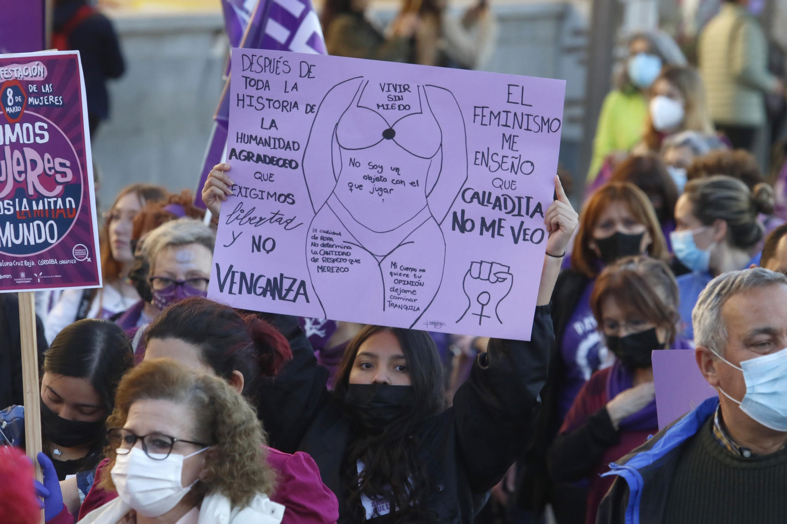 La manifestación del 8M en Córdoba, en fotografías