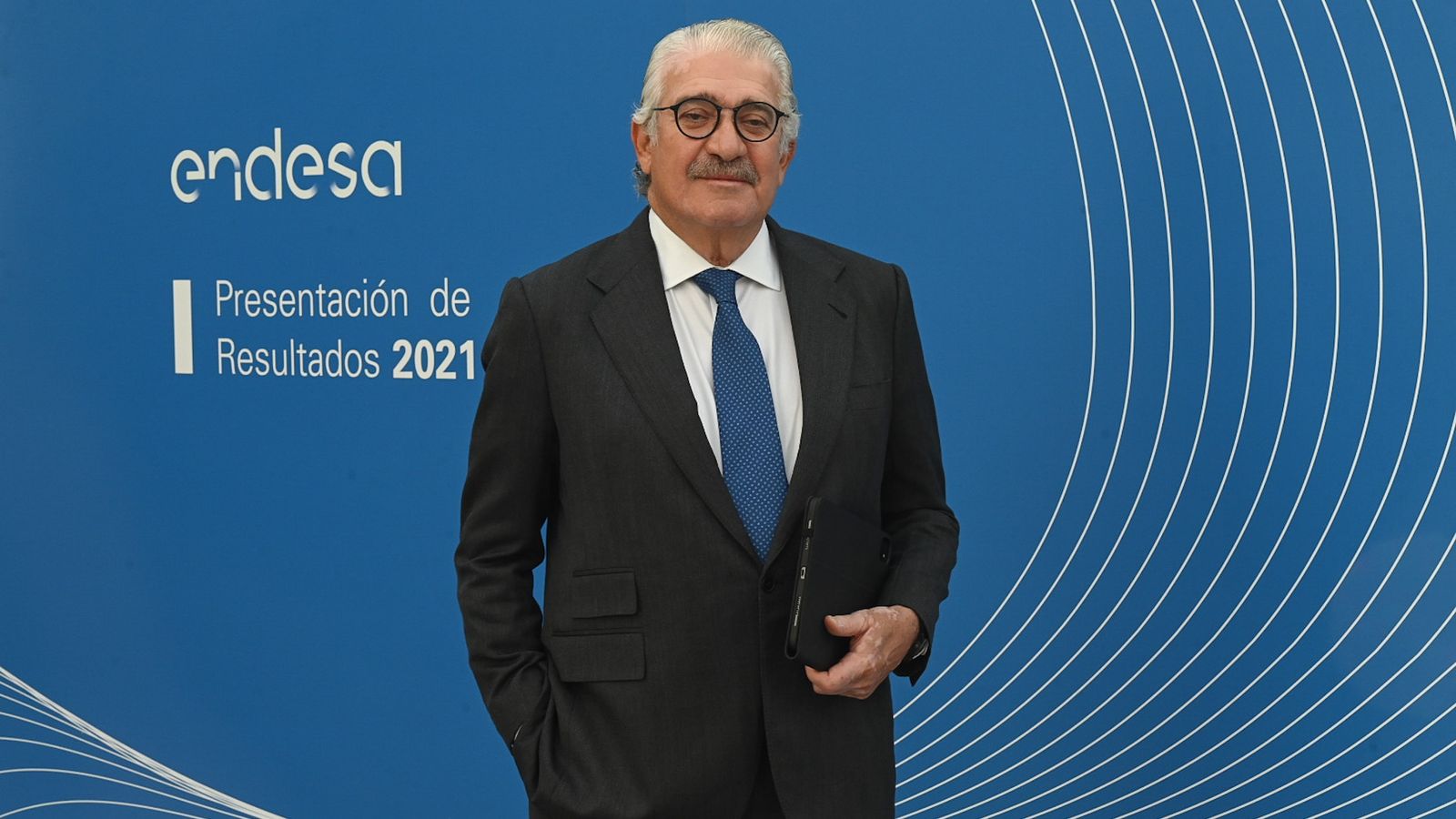 José Bogas, consejero delegado de Endesa, en la presentación de los resultados de 2021.