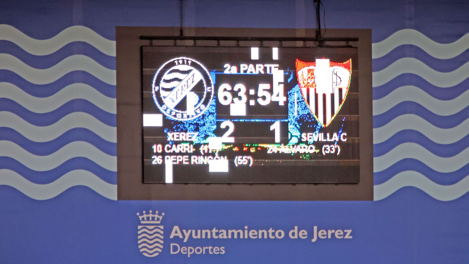 Así estaba el marcador antes del partido de la selección.