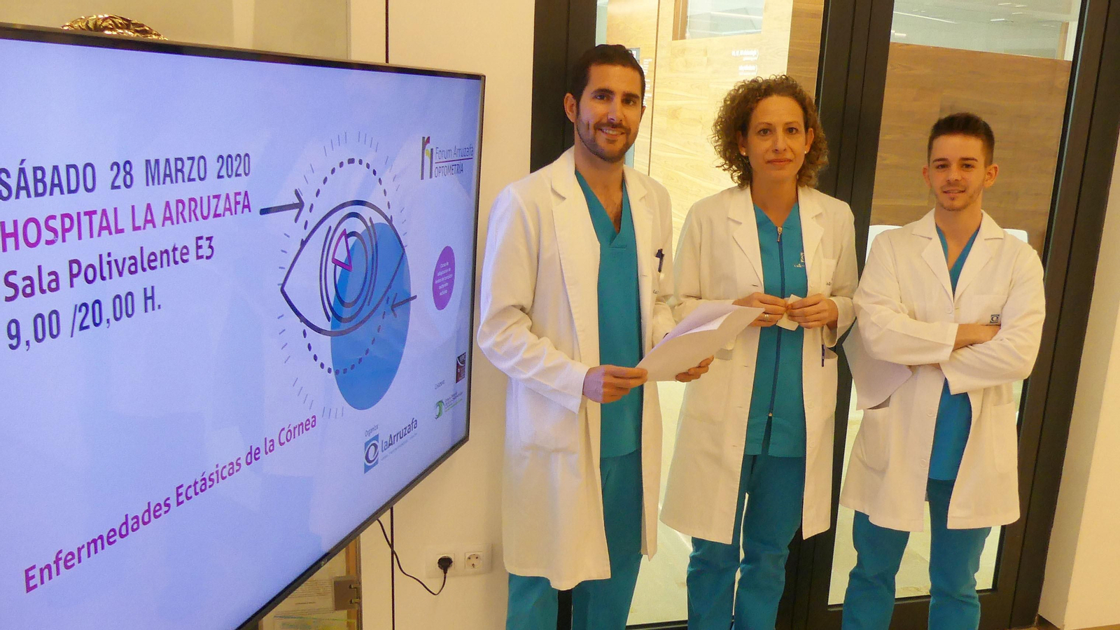 Tres de los especialistas participantes en Forum Arruzafa Optometría.