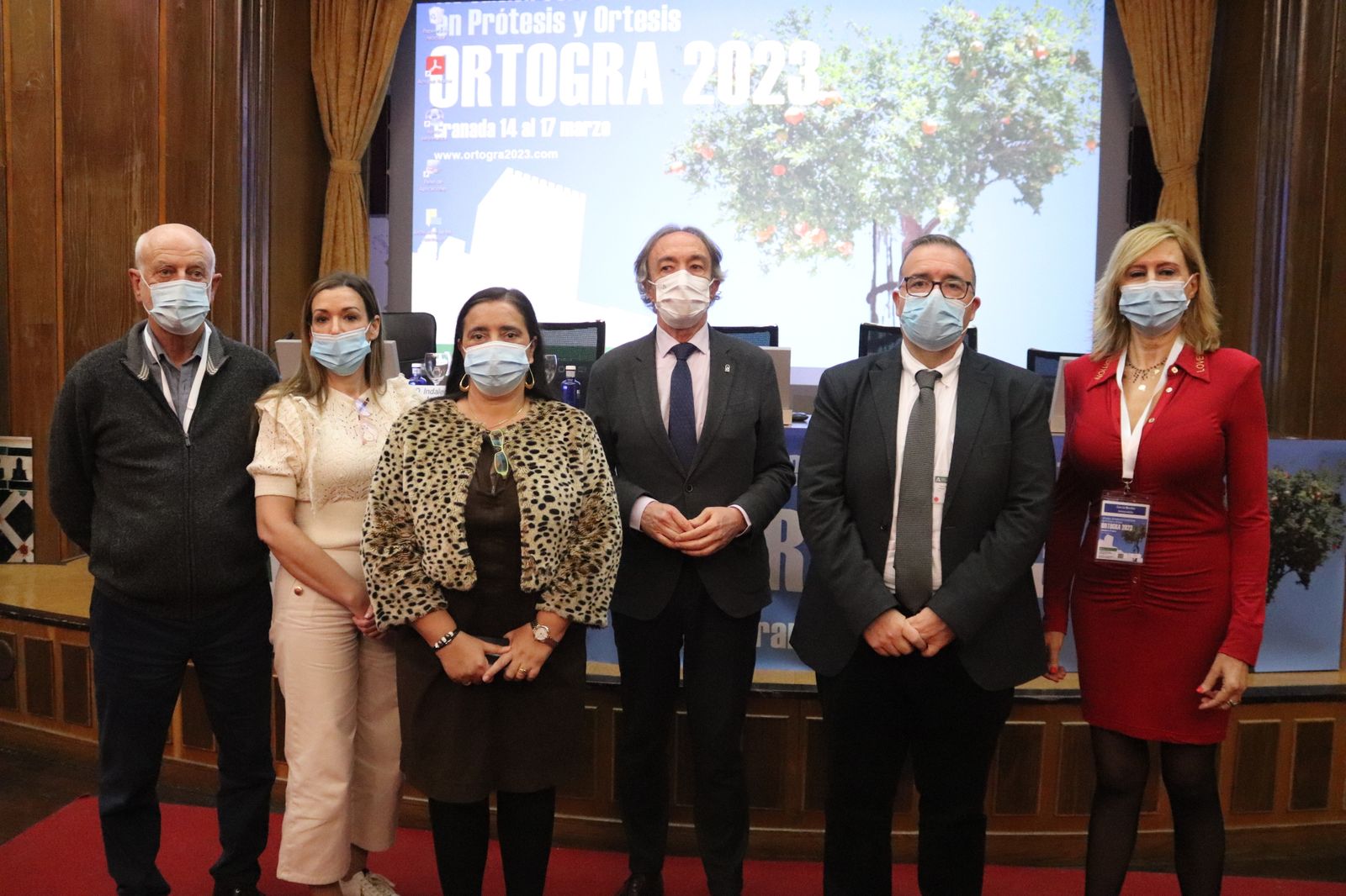 Imagen de la inauguración de las jornadas de prótesis y ortesis celebradas en Granada