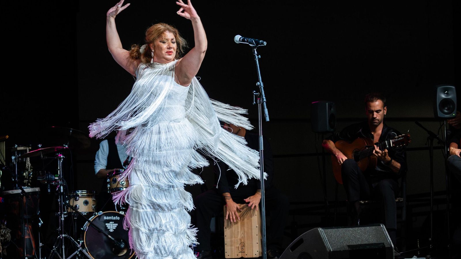 Mara Rey, en un momento de la velada.