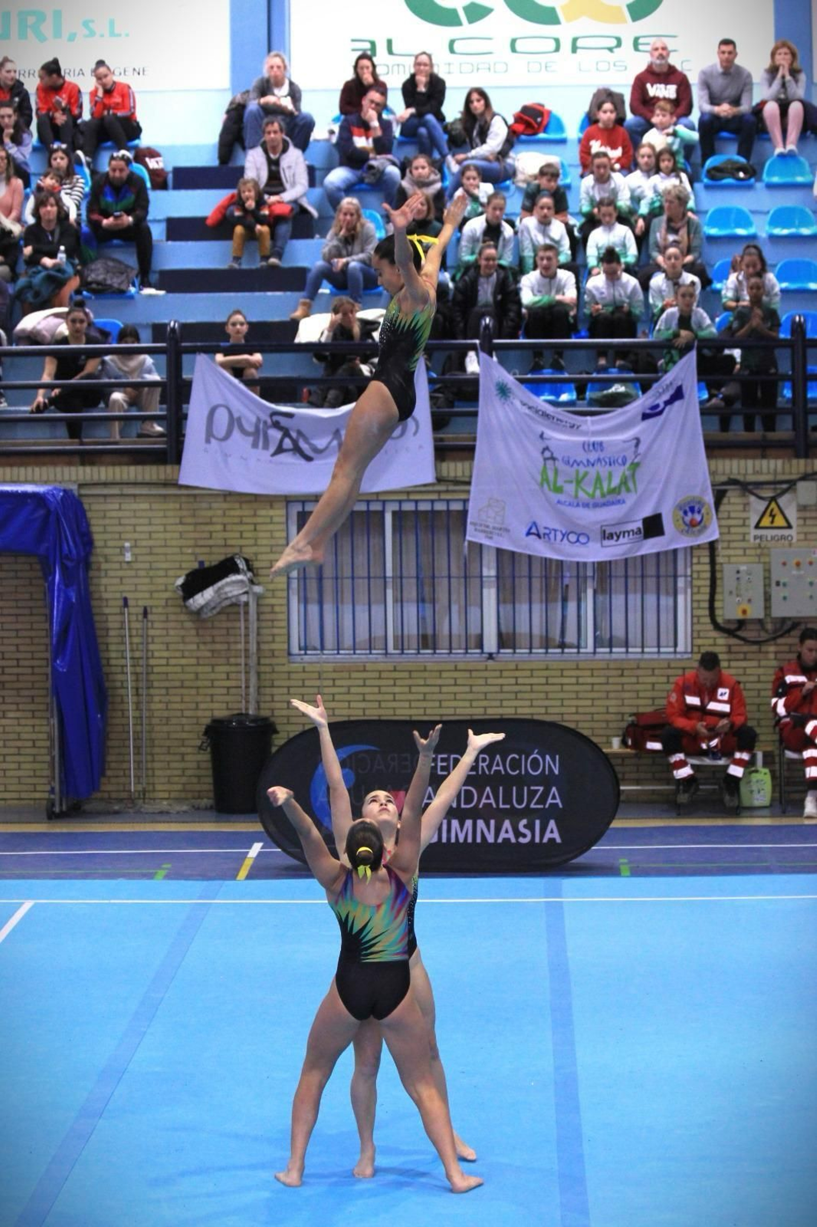 Mar Horrillo, Irene Serrano y Alba Ruiz, subcampeonas de Andalucía.