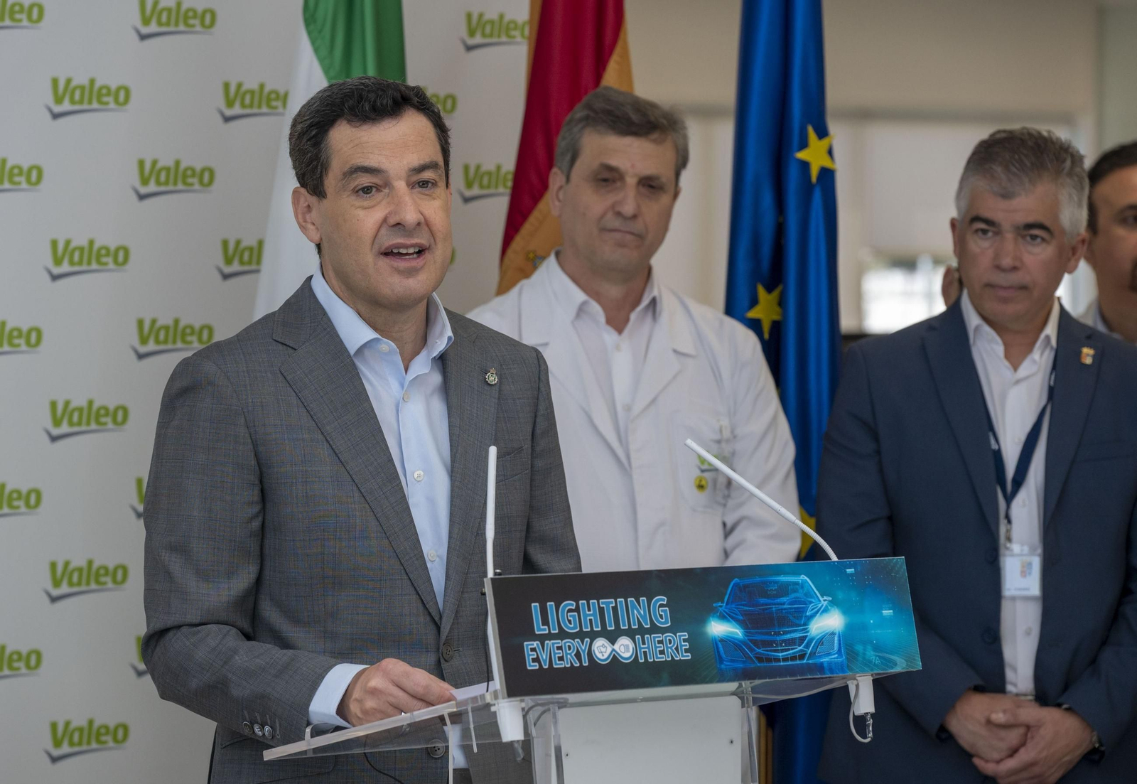 Juanma Moreno, en Martos (Jaén).