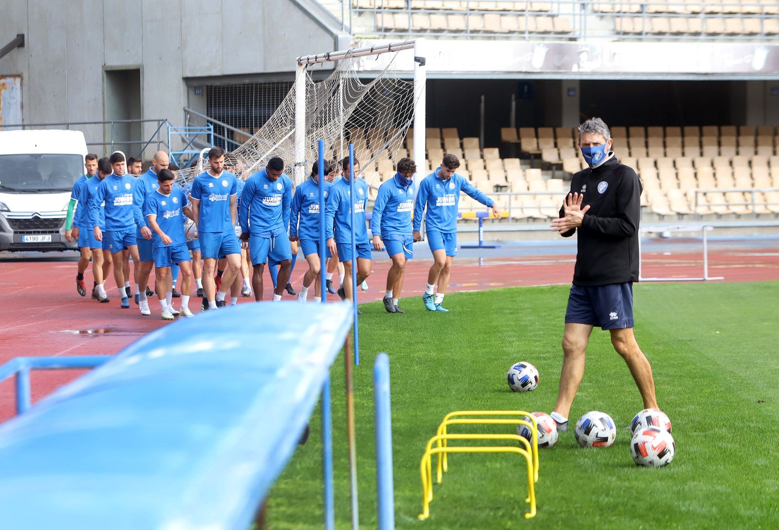 Entrenamiento del Xerez DFC en Chapín.