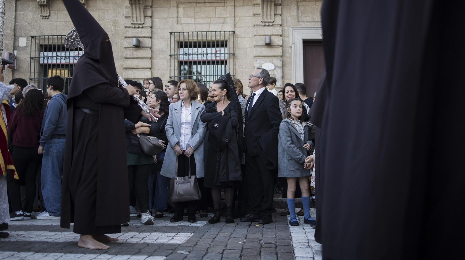 Imágenes de la Hermandad de La Lanzada en el Jueves Santo de Jerez 2025