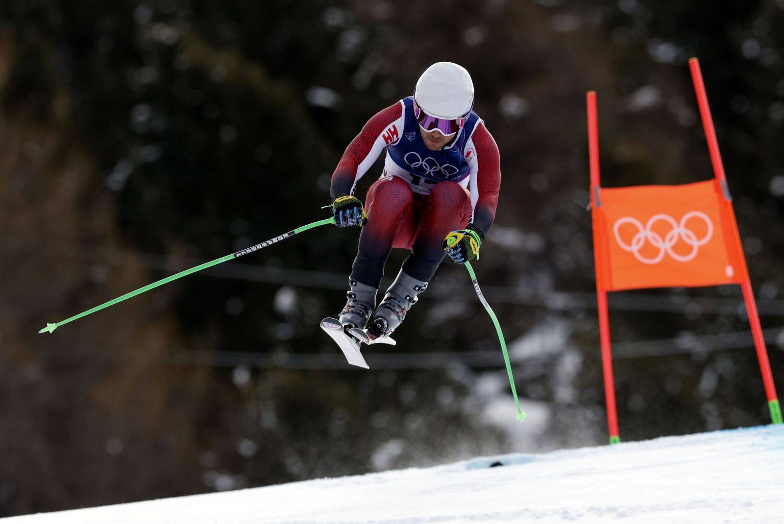 Las espectaculares fotos del descenso masculino en los Juegos Olímpicos de invierno