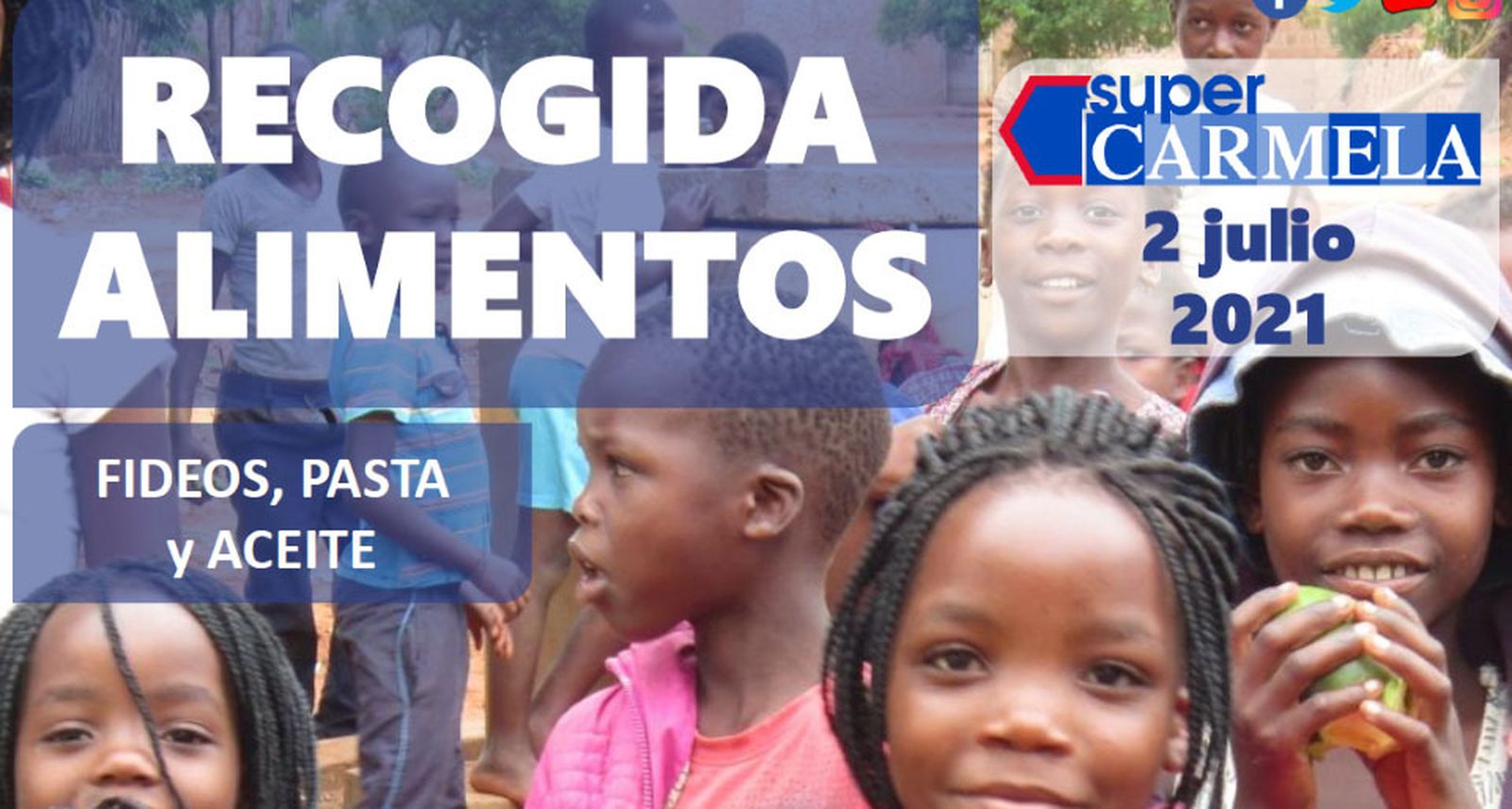 Imagen de la campaña de recogida de alimentos de Madre Coraje