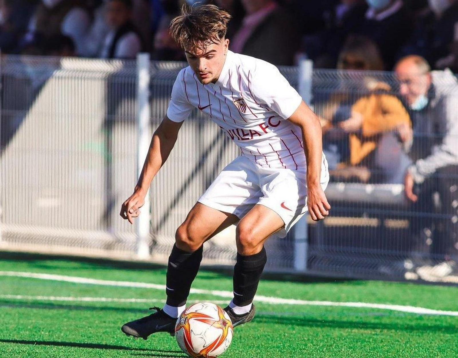 Carlos Calero como jugador sevillista.