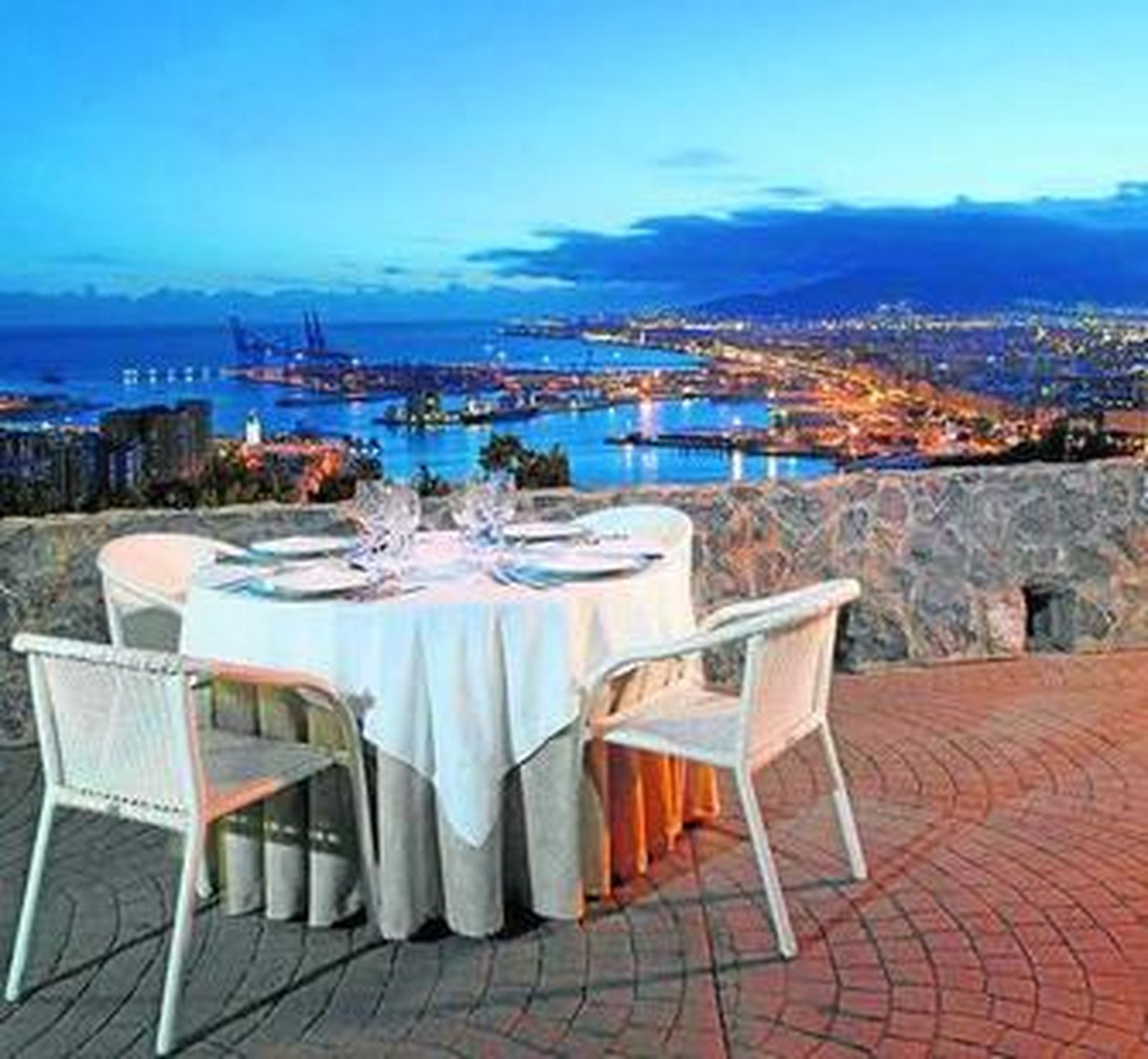 Vistas desde el Parador Gibralfaro (Málaga).