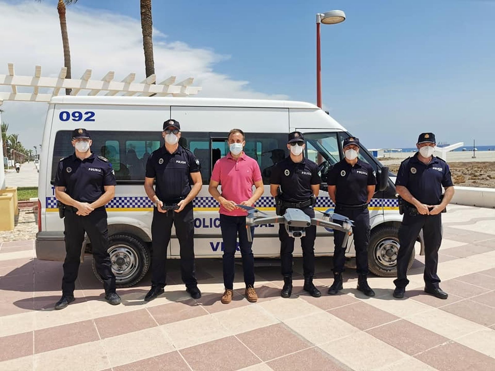 Presentación del dron de la Policía Local de Vera.
