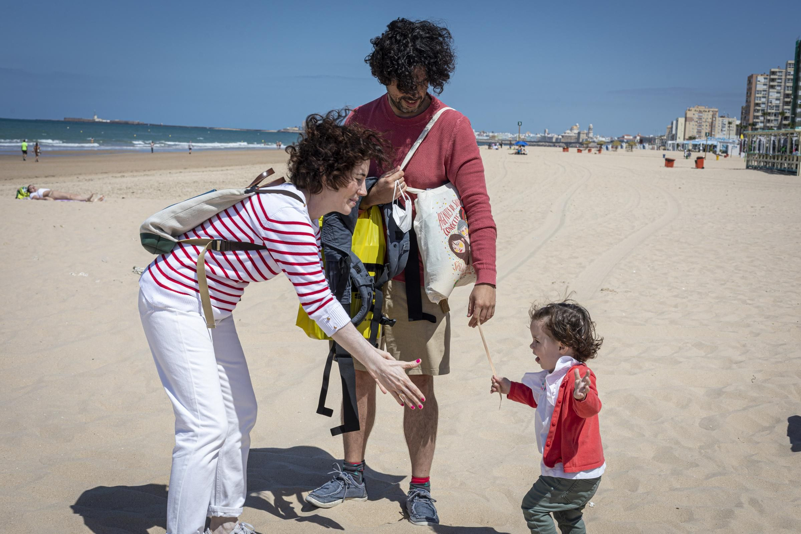 Sevillanos en la playas de Cádiz