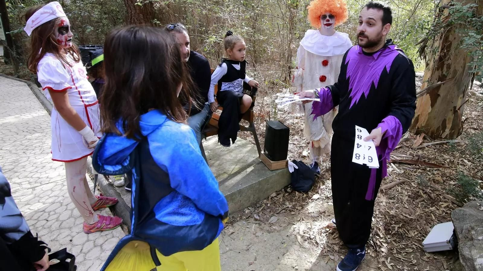 Niños en el Zoo durante la celebración de Halloween en una imagen de archivo.
