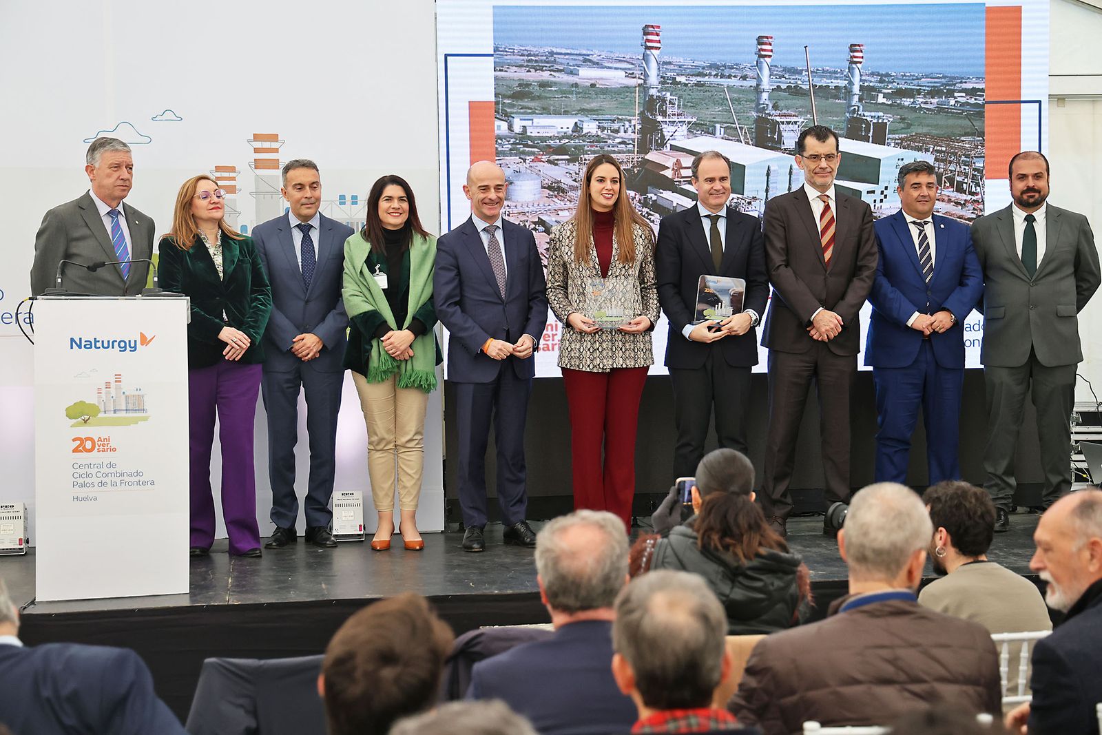 Imágenes del acto del 20 aniversario de Naturgy en Palos de la Frontera