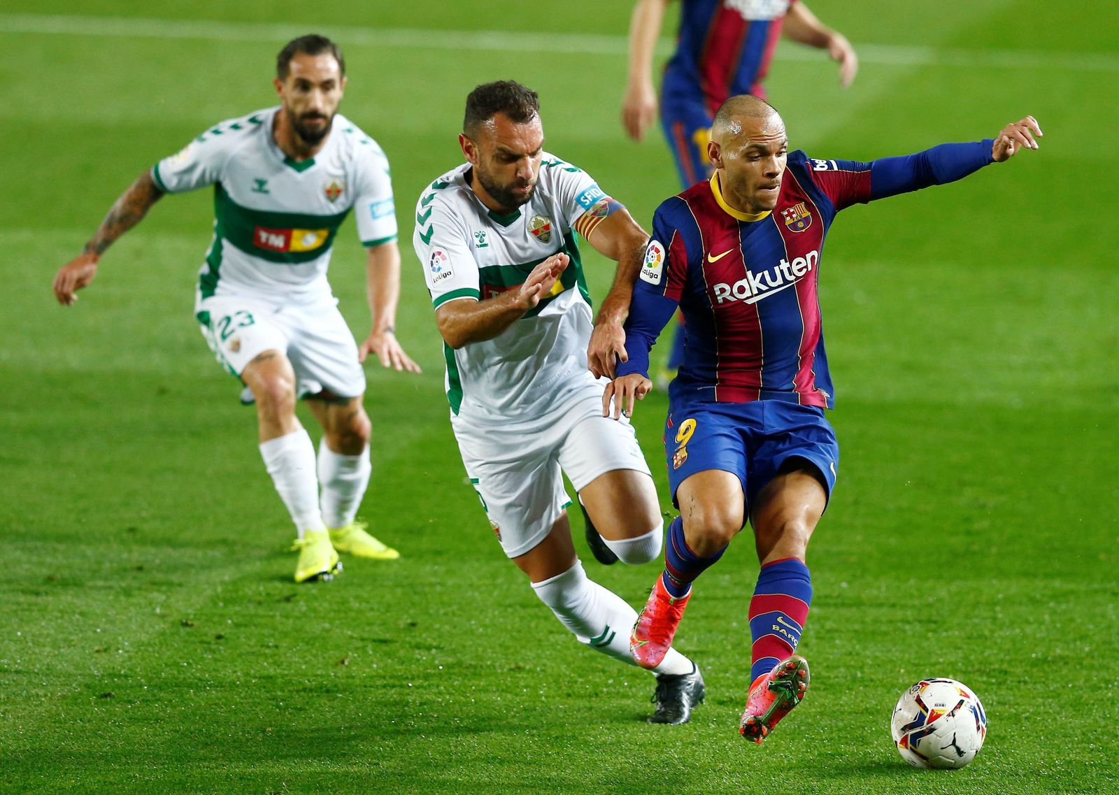 Gonzalo Verdú, en un lance con Braithwaite.