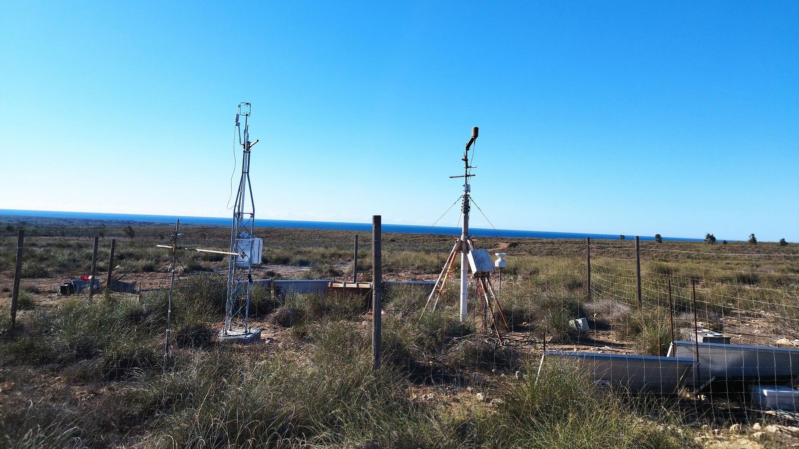 Estación experimental de Amoladeras. Sensores en continuo de CO2 y variables meteorológicas