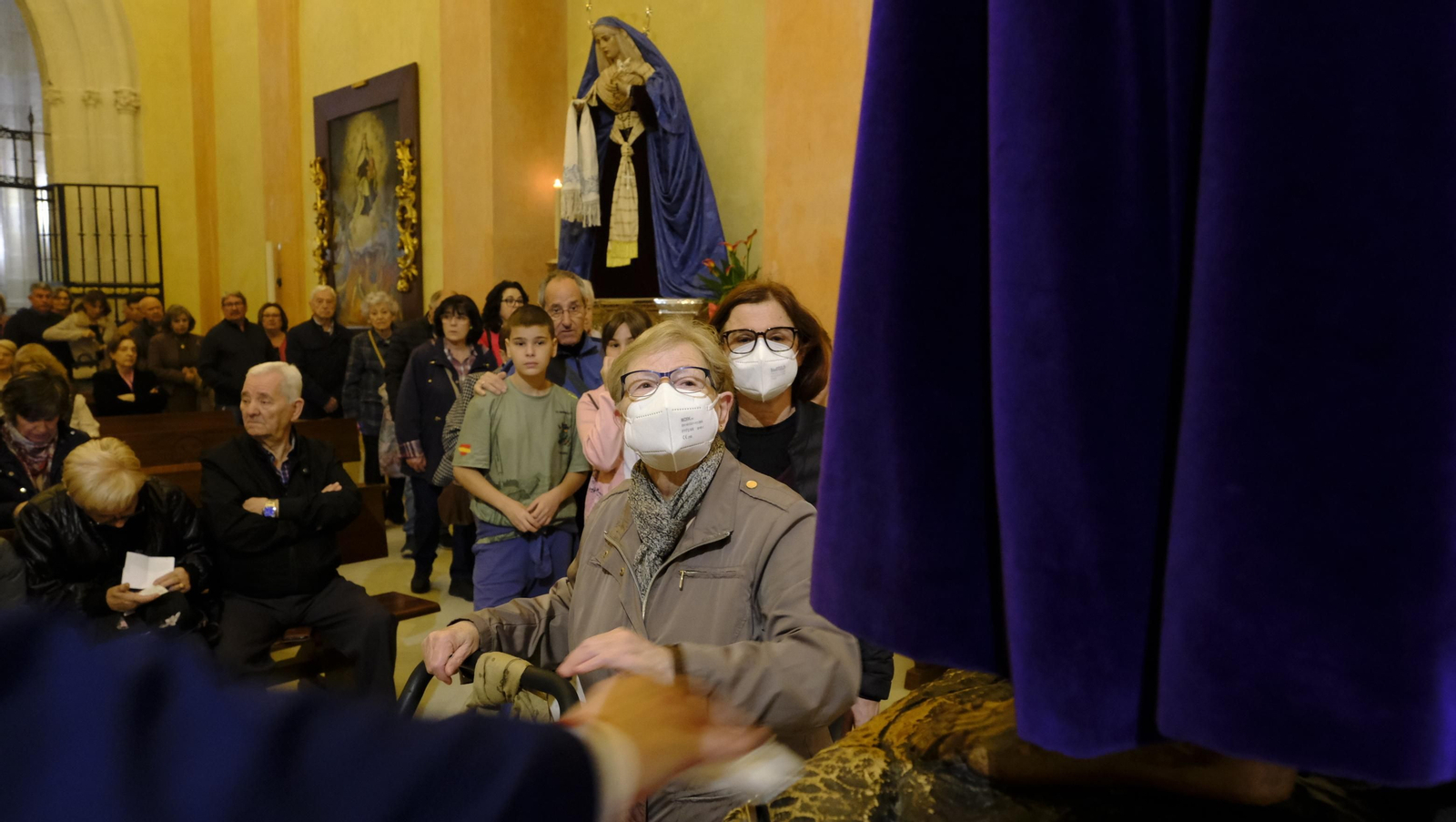 Imágenes del Besapiés de Jesús Cautivo de Medinaceli, en la Catedral de Almería