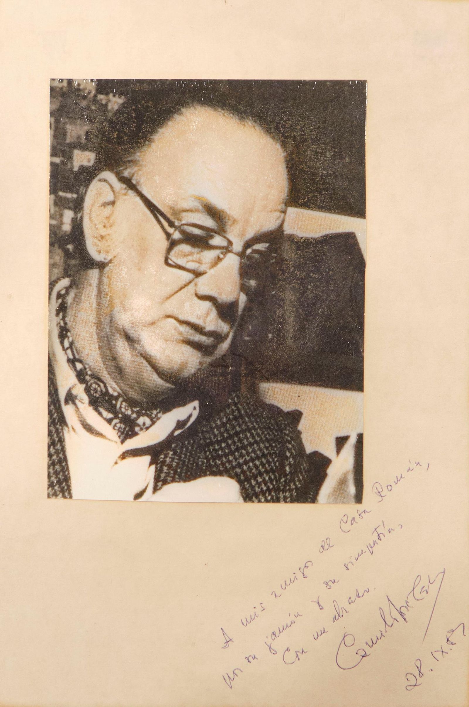 Uno de los visitantes ilustres, Camilo José Cela.