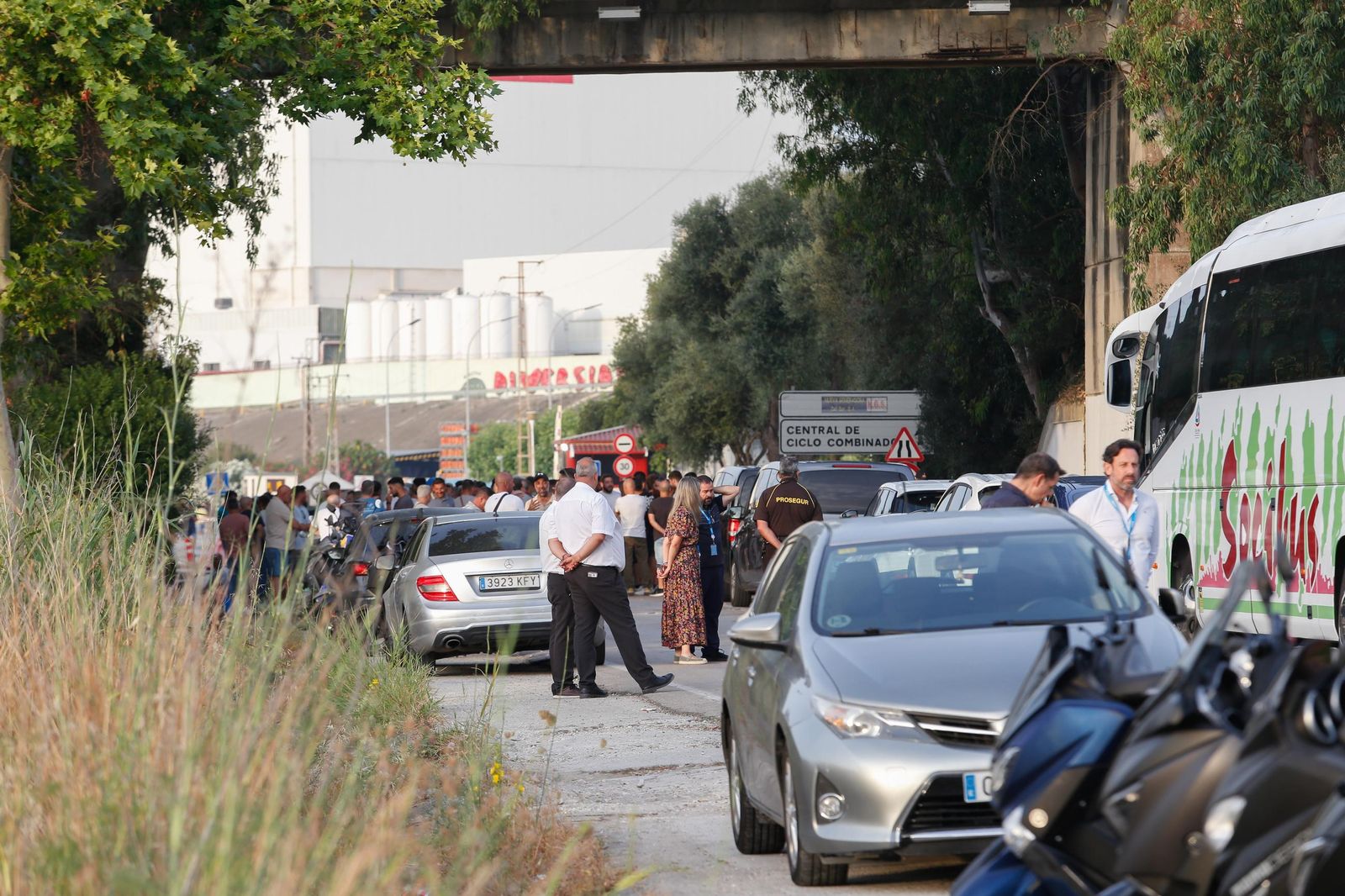 Fotos del segundo día de la huelga del metal en el Campo de Gibraltar