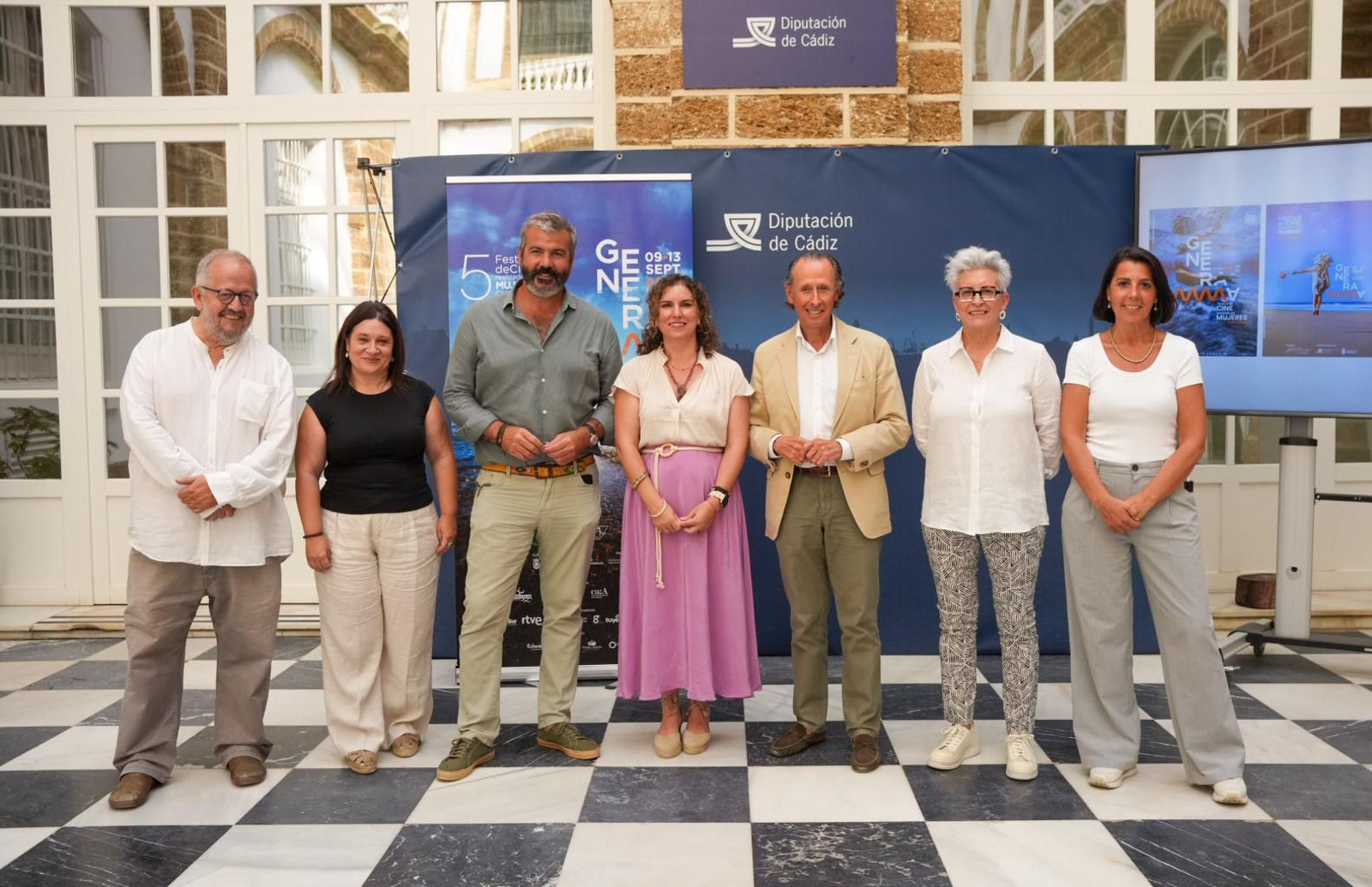 Presentación del festival Generamma en el Palacio de la Diputación de Cádiz