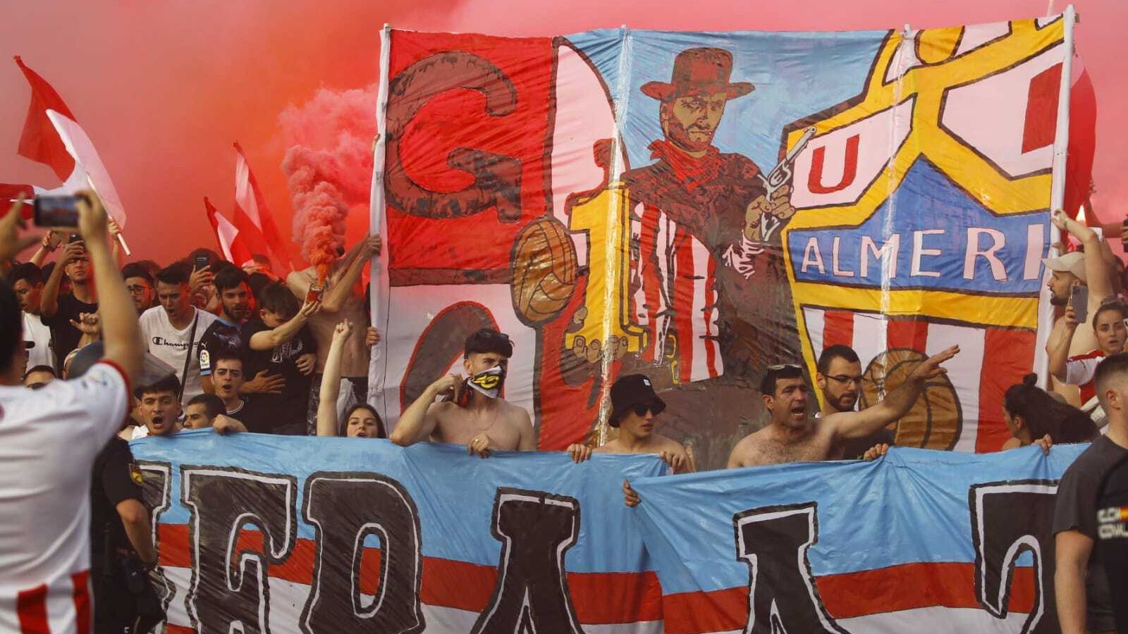 Tifo de los aficionados.