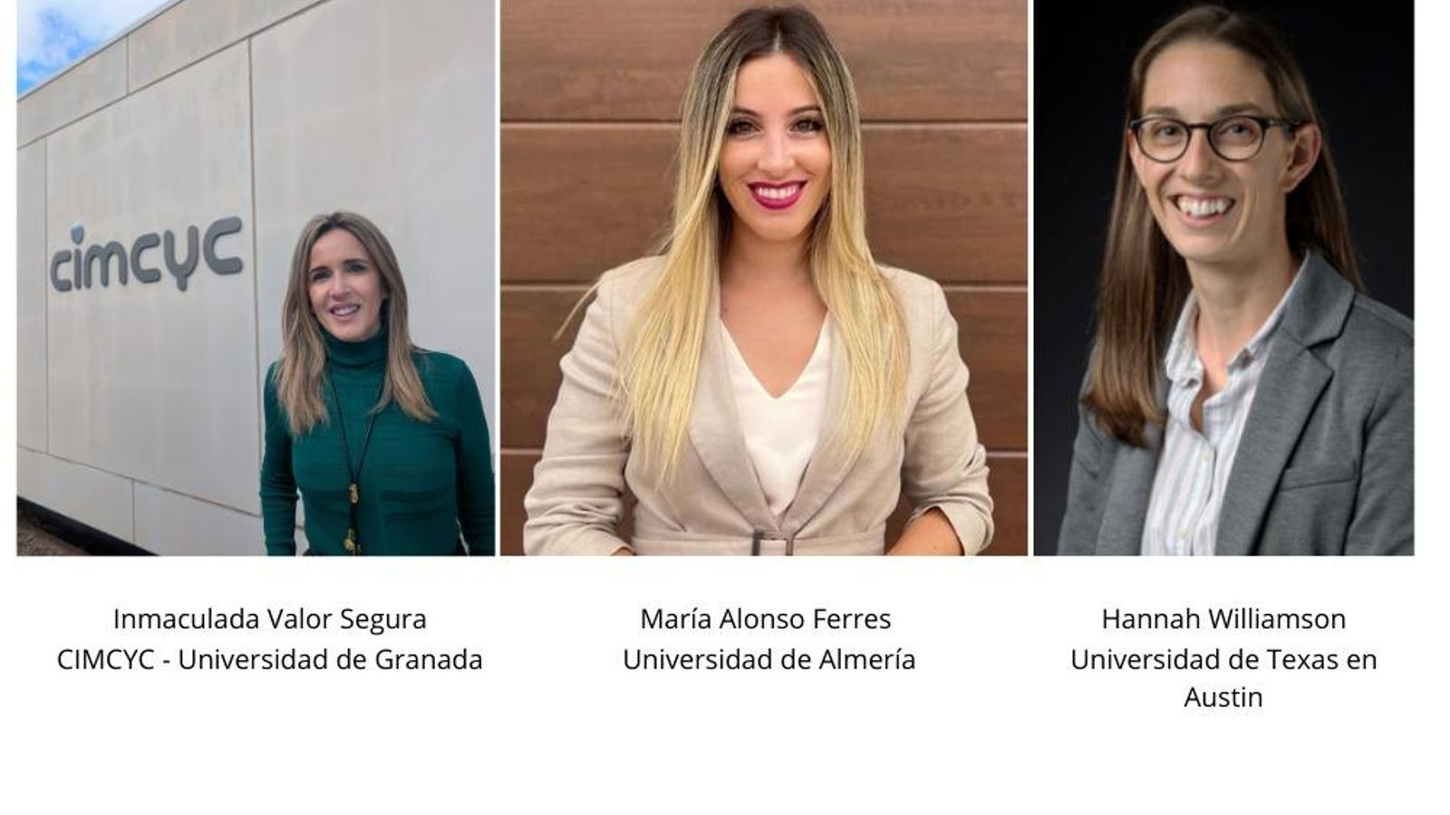 Investigadoras que han desarrollado este proyecto.