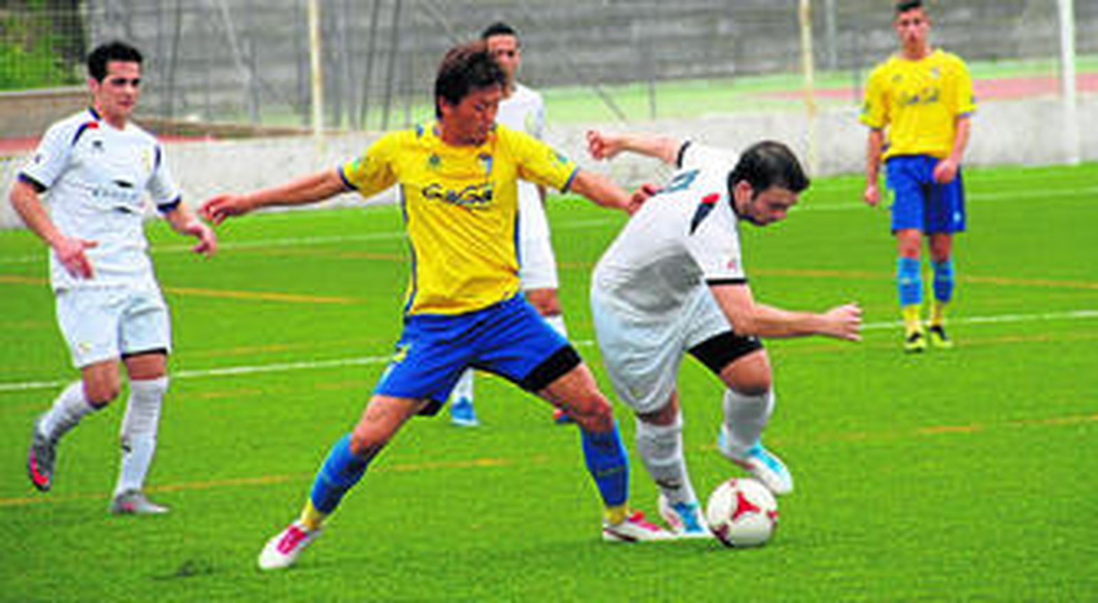 Masaki Watanabe, el día que disputó un partido amistoso con la camiseta del Cádiz a principios del pasado mes de diciembre.