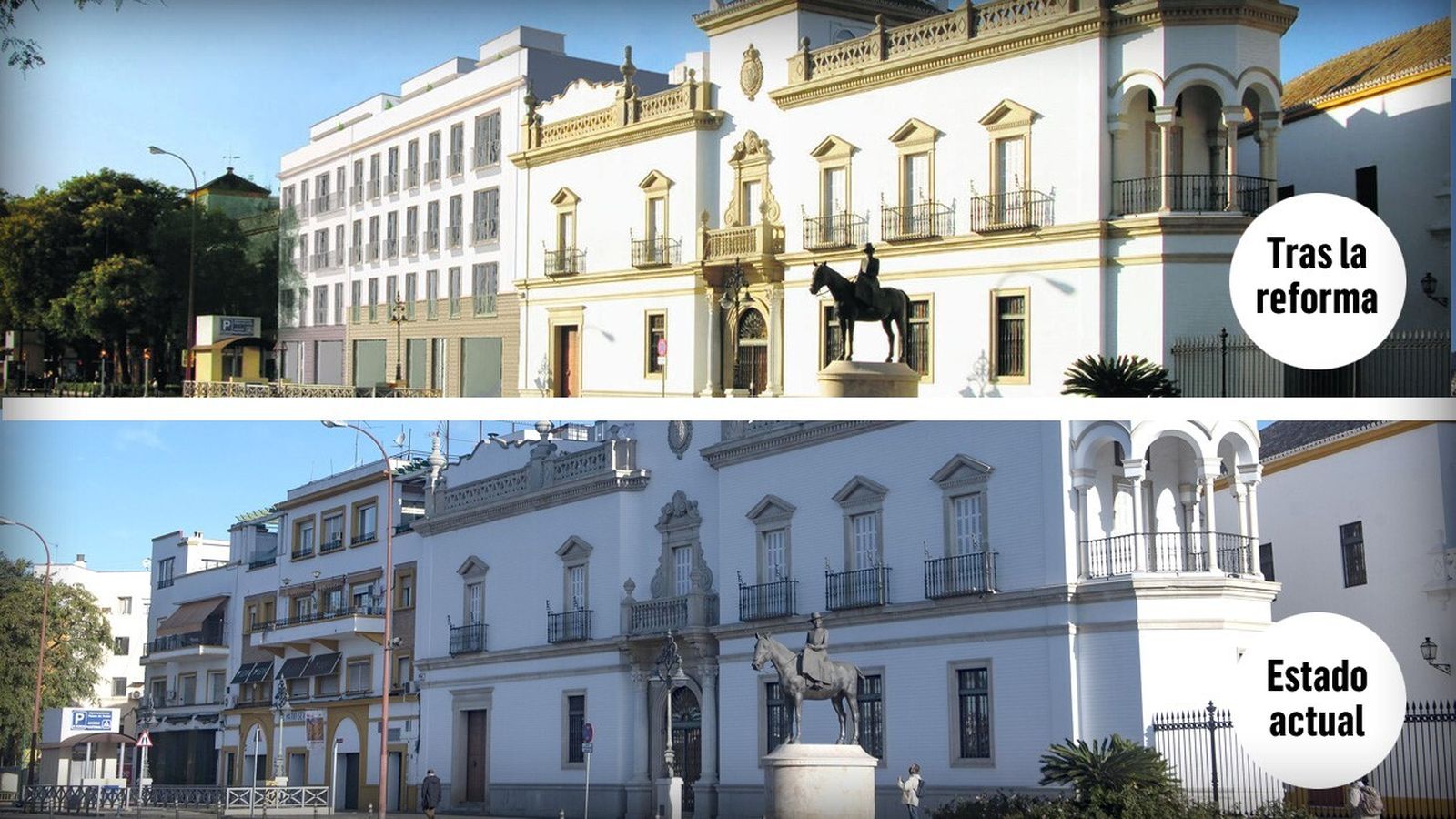 Así quedará el Paseo de Colón con el nuevo edificio de los números 10 y 11