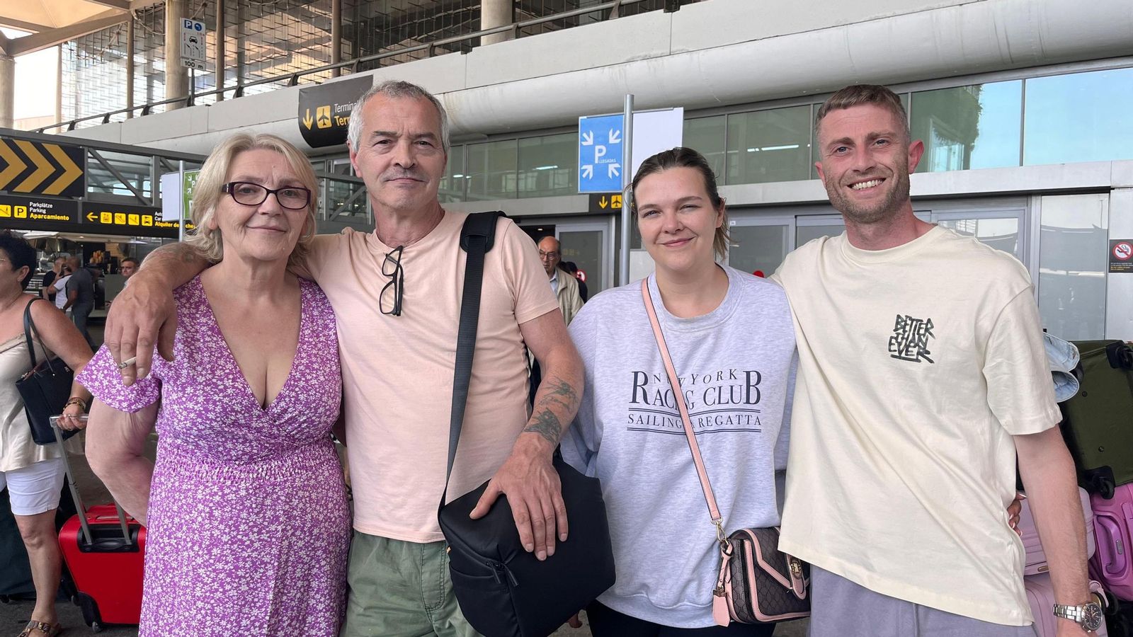 Una familia dublinesa que ha venido a pasar sus vacaciones a la Costa del Sol Una familia dublinesa que ha venido a pasar sus vacaciones a la Costa del Sol