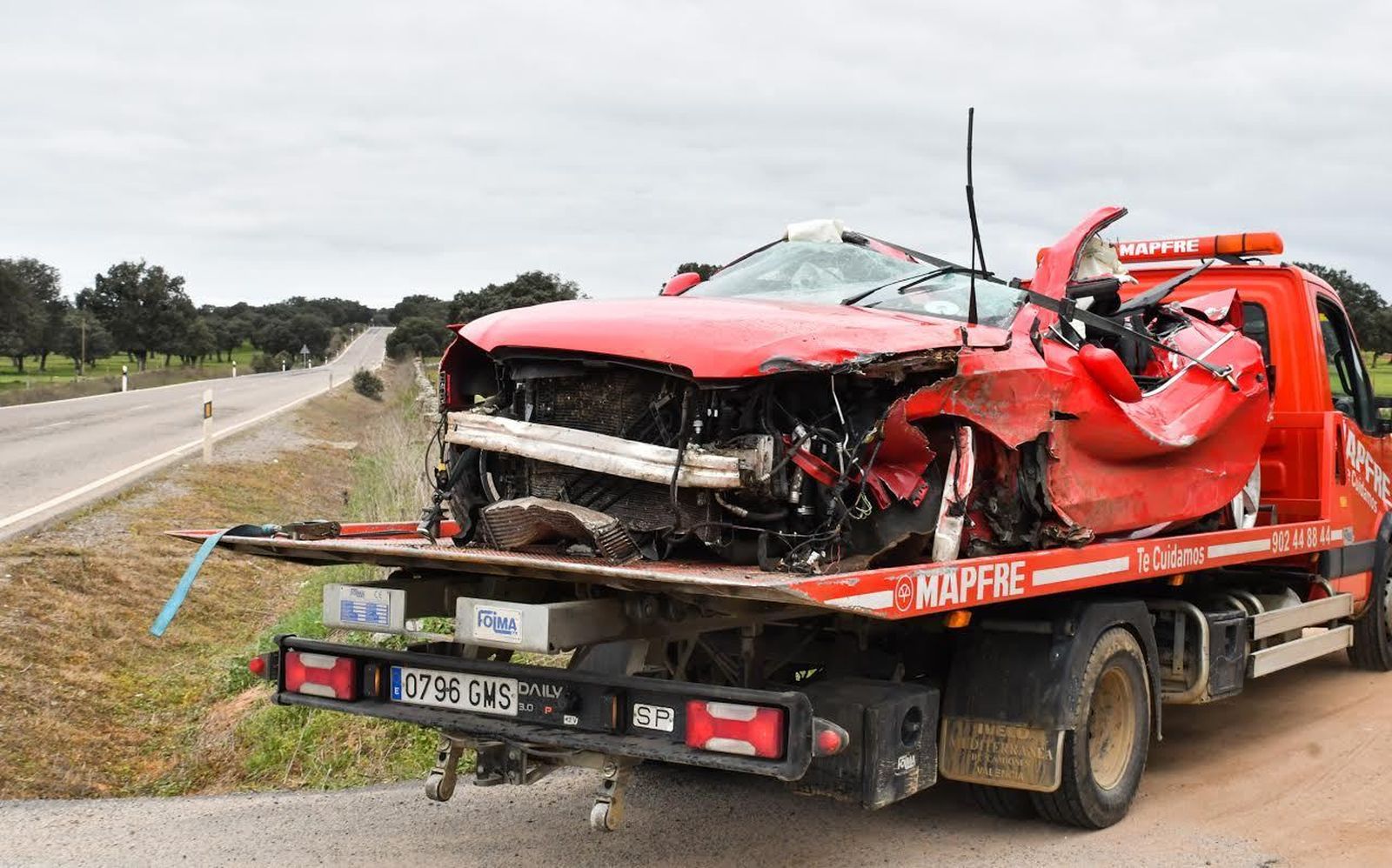 Estado en que quedó el vehículo tras el siniestro.