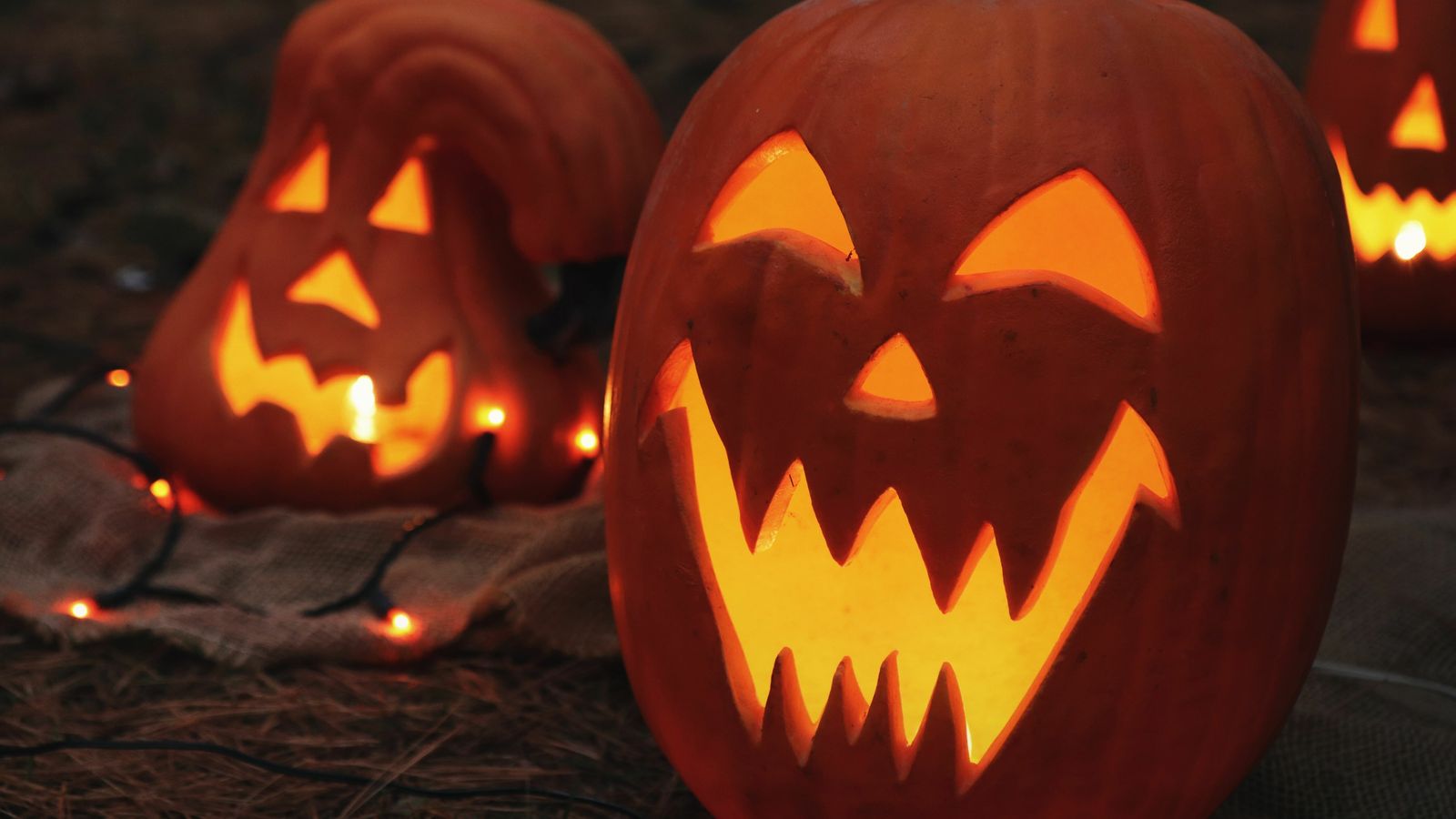 Típicas calabazas de Halloween