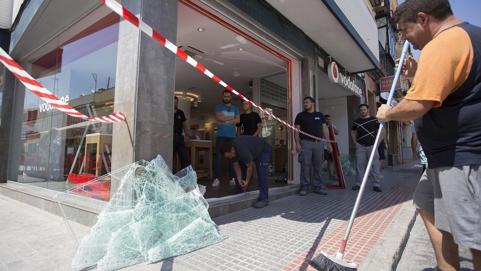 Una tienda de Vodafone en Dos Hermanas