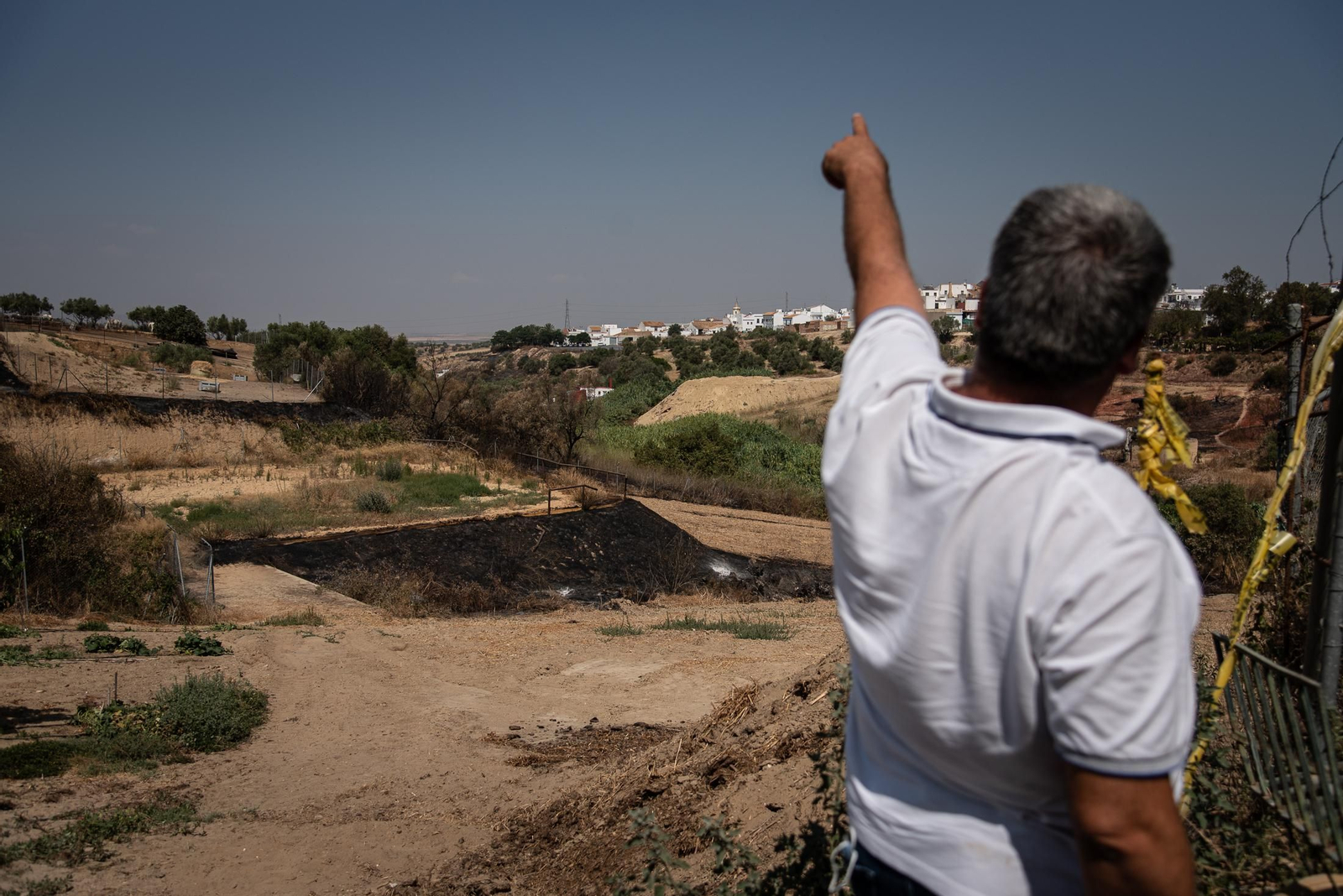 Imágenes de los destrozos causados por el incendio de Lucena del Puerto