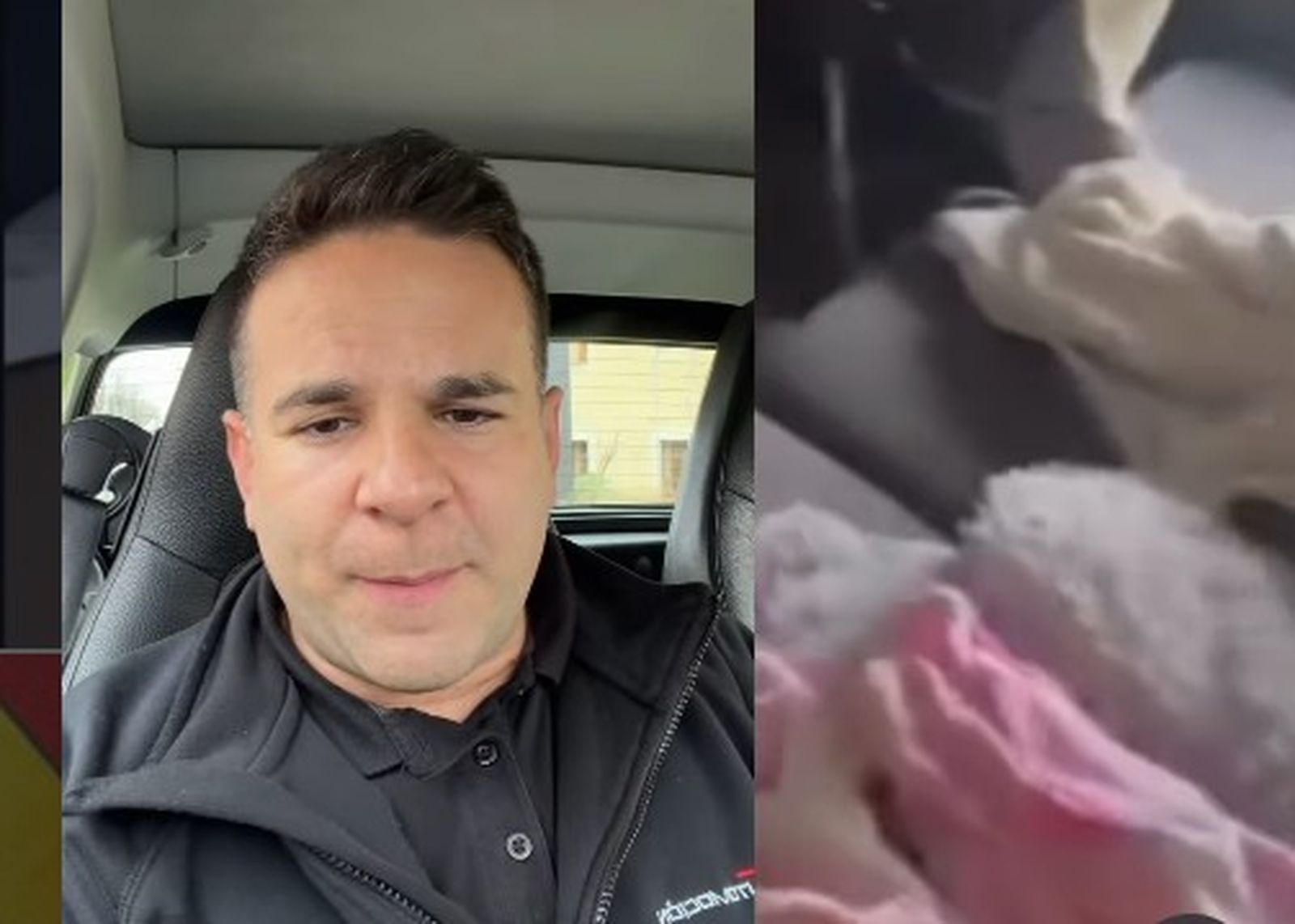 Ángel Gaitán, en un momento del vídeo en el que pide ayuda para las familias de Arcos afectadas por el temporal.