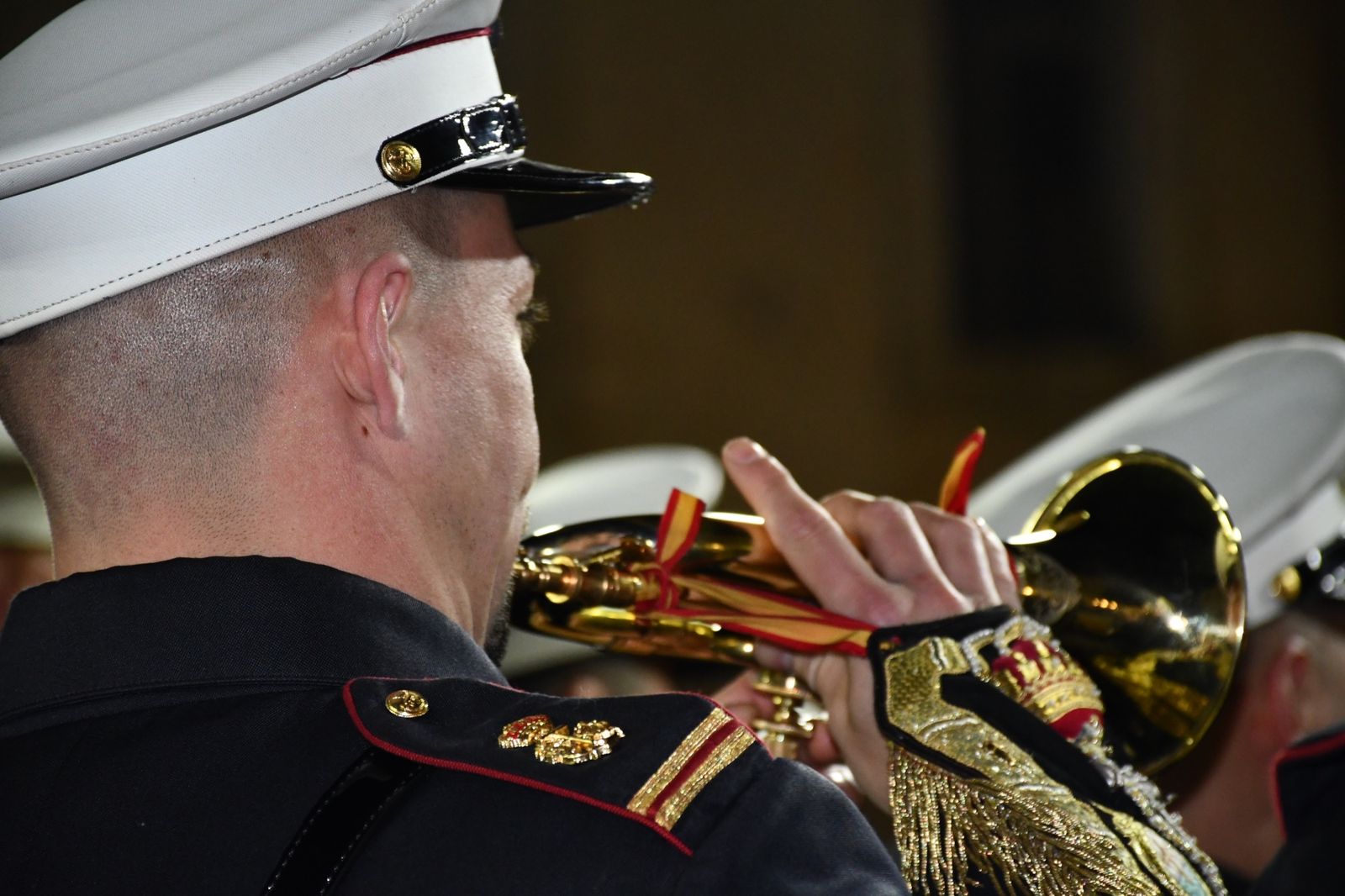 Un concierto de marchas procesionales llena Plaza de las Constituciones de San Roque