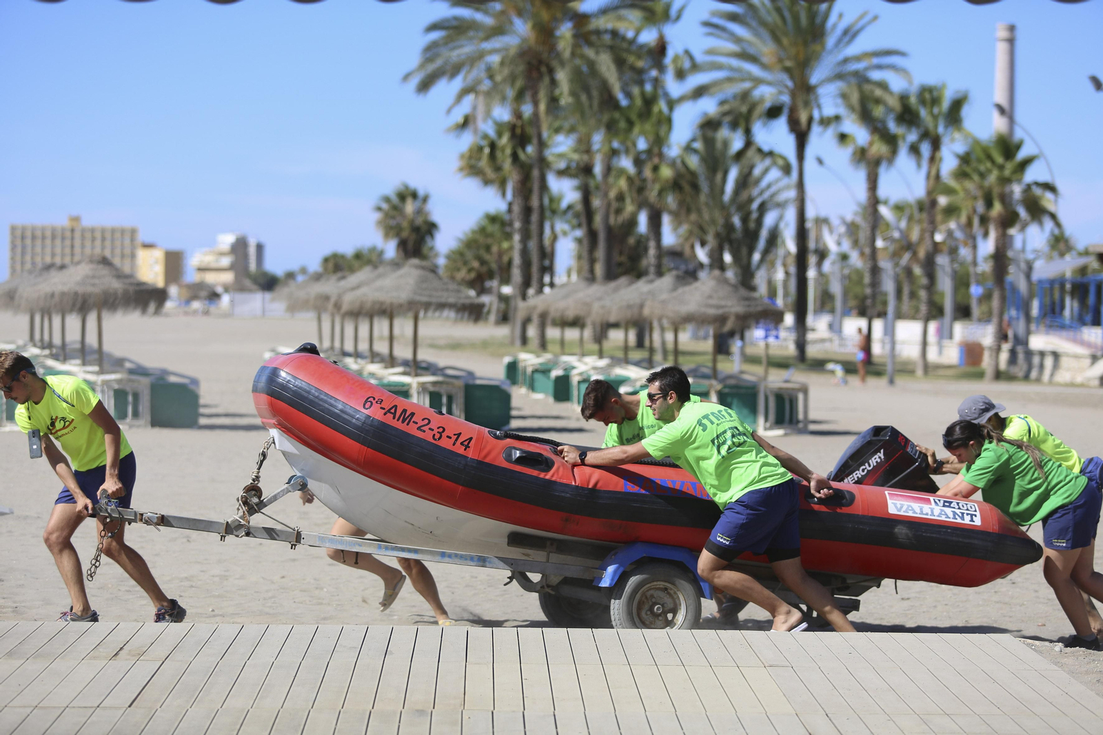 Fotos de la playa en Málaga, donde escapar del calor
