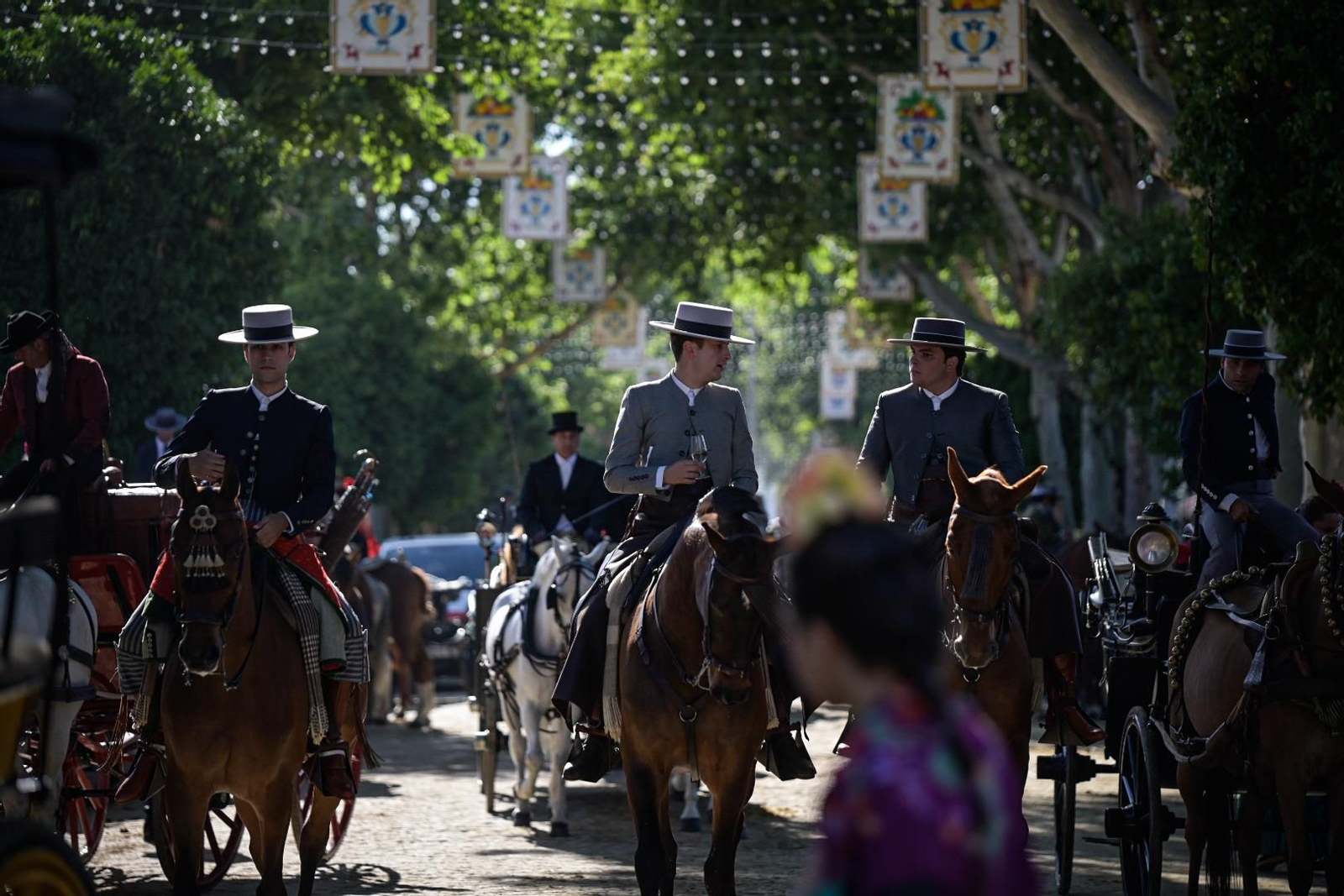 Ambiente de feria en el Real
