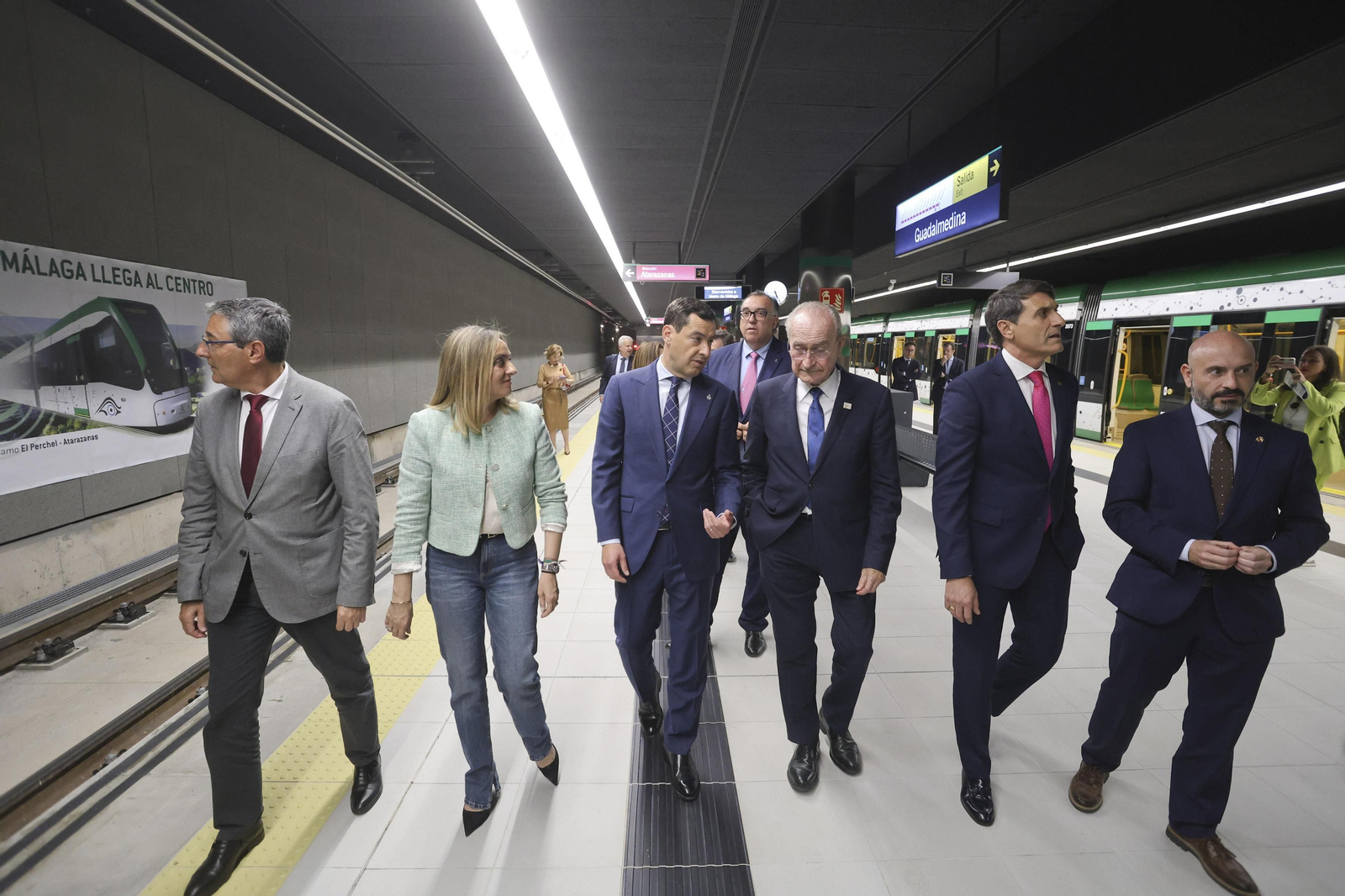 Las fotos de la inauguración del Metro al centro de Málaga