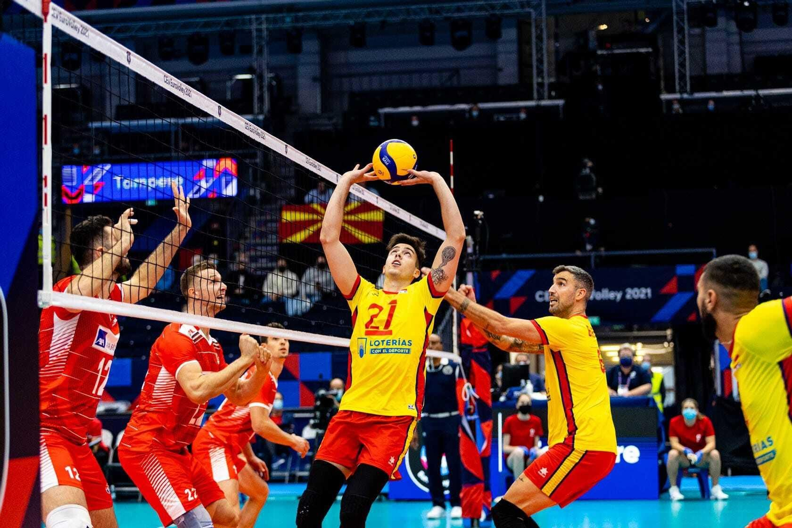 Un momento del Turquía España de este viernes