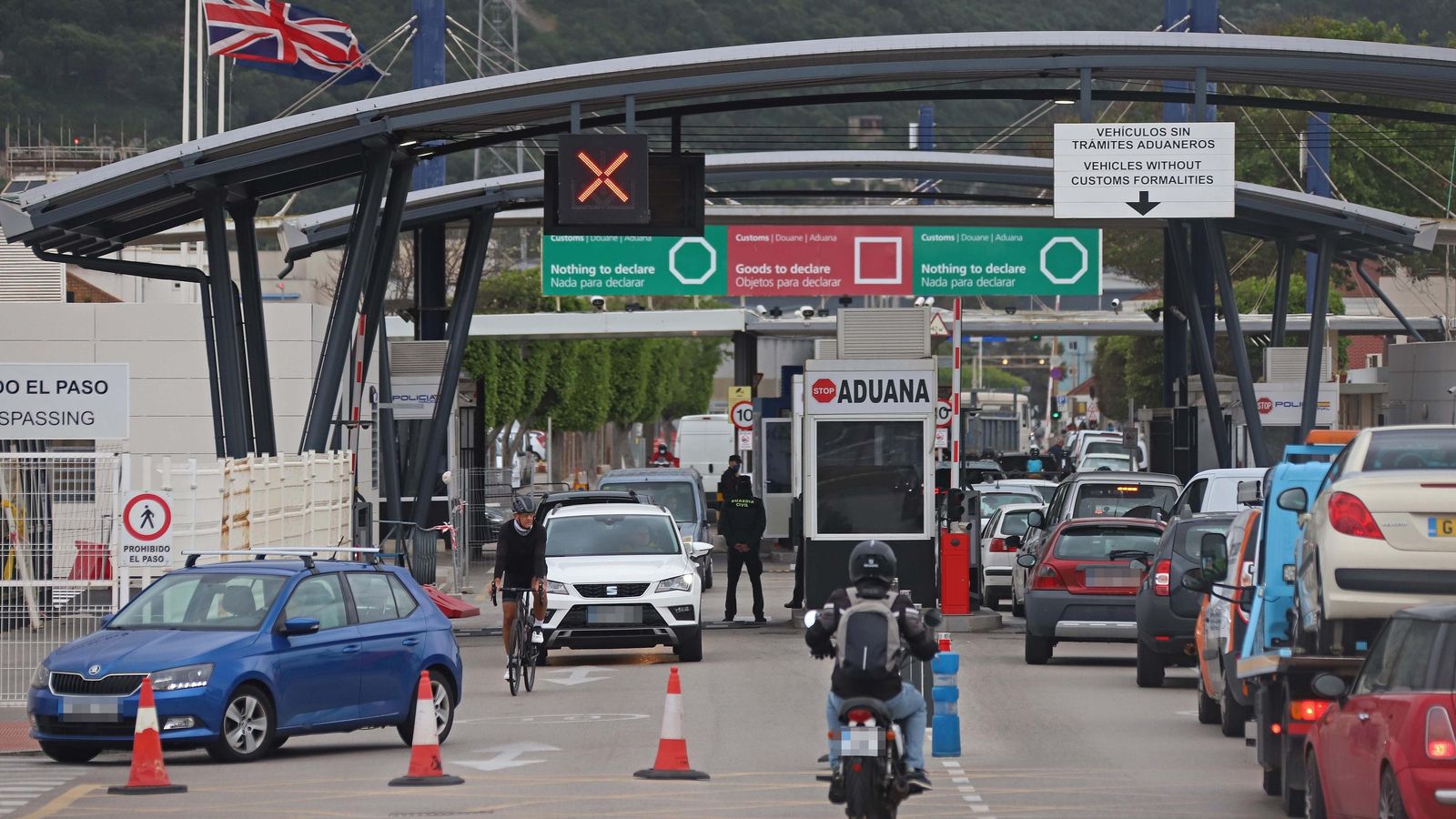 El entorno de la Verja de Gibraltar.