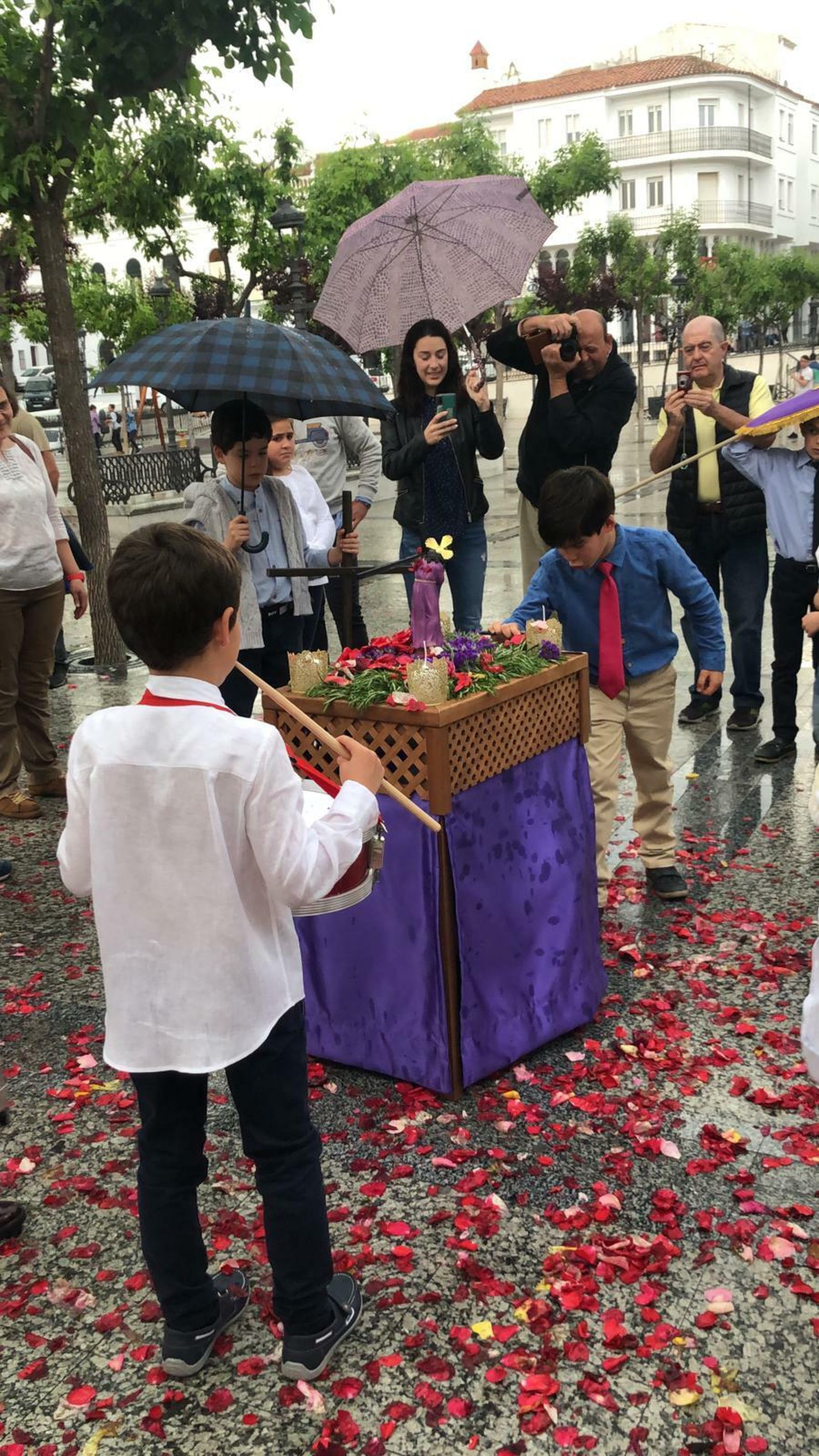 Cada niño tiene su papel dentro de cada hermandad.