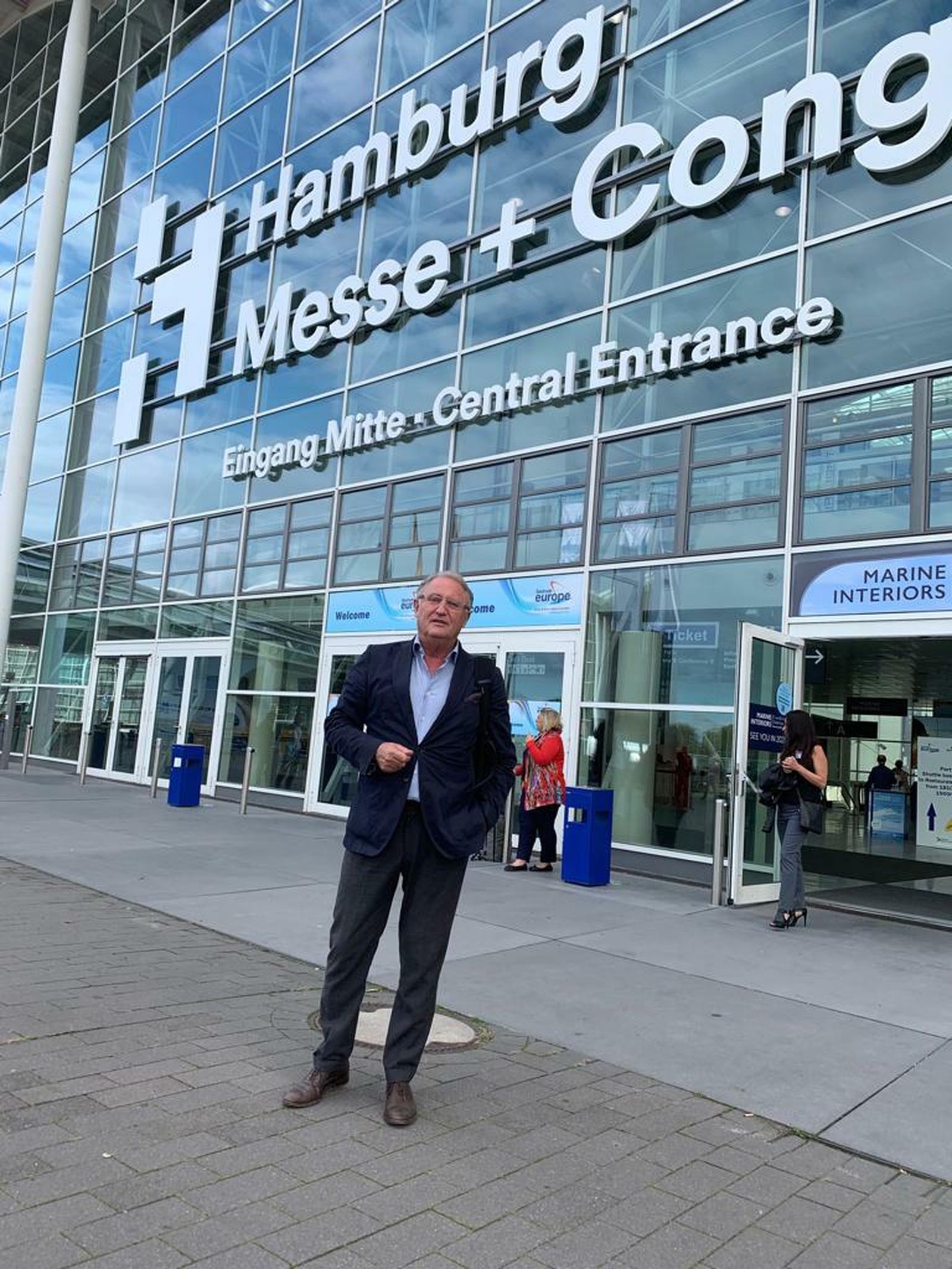 Jesús Caicedo, presidente de la Autoridad Portuaria, en Hamburgo.