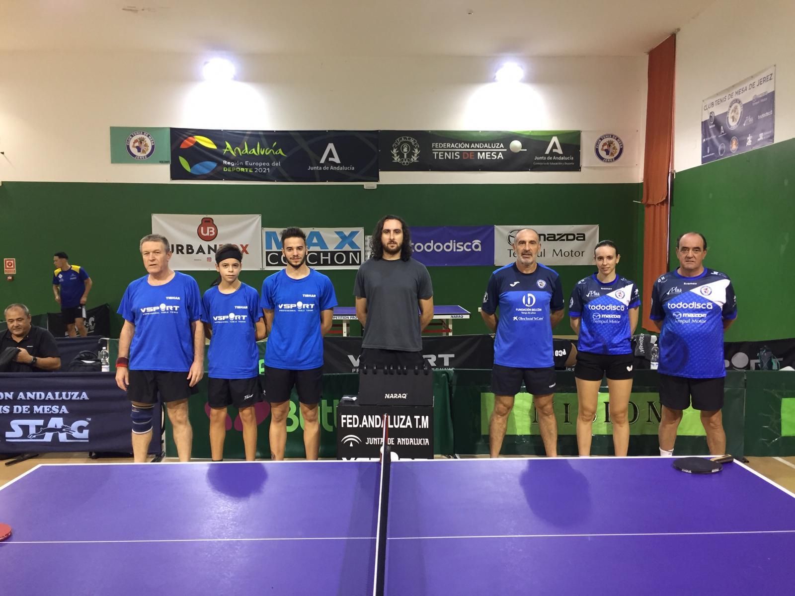 Nuevo triunfo para el CD El Puerto tenis de mesa pizzería Blanca Paloma.