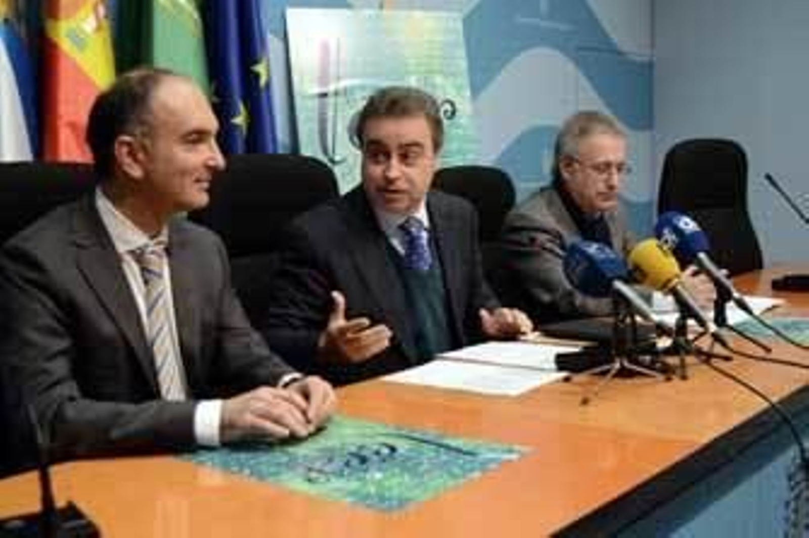 Antonio Real, junto a Ramón Clavijo y Casto Serrano.