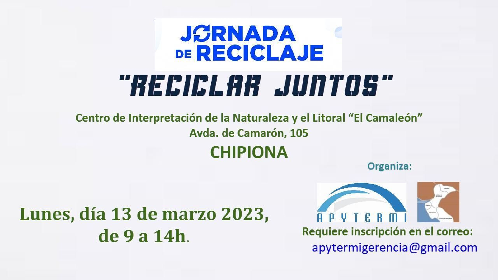La jornada organizada por Apytermi sobre el reciclaje en la Costa Noroeste se celebrará el próximo lunes.