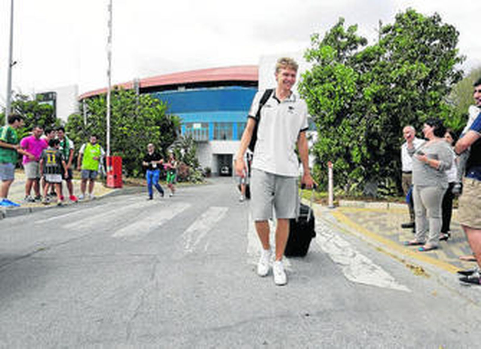 Kuzminskas, antes de salir para el aeropuerto.