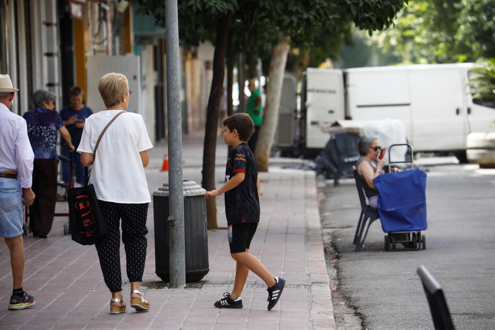 Ambiente en la avenida de Barcelona