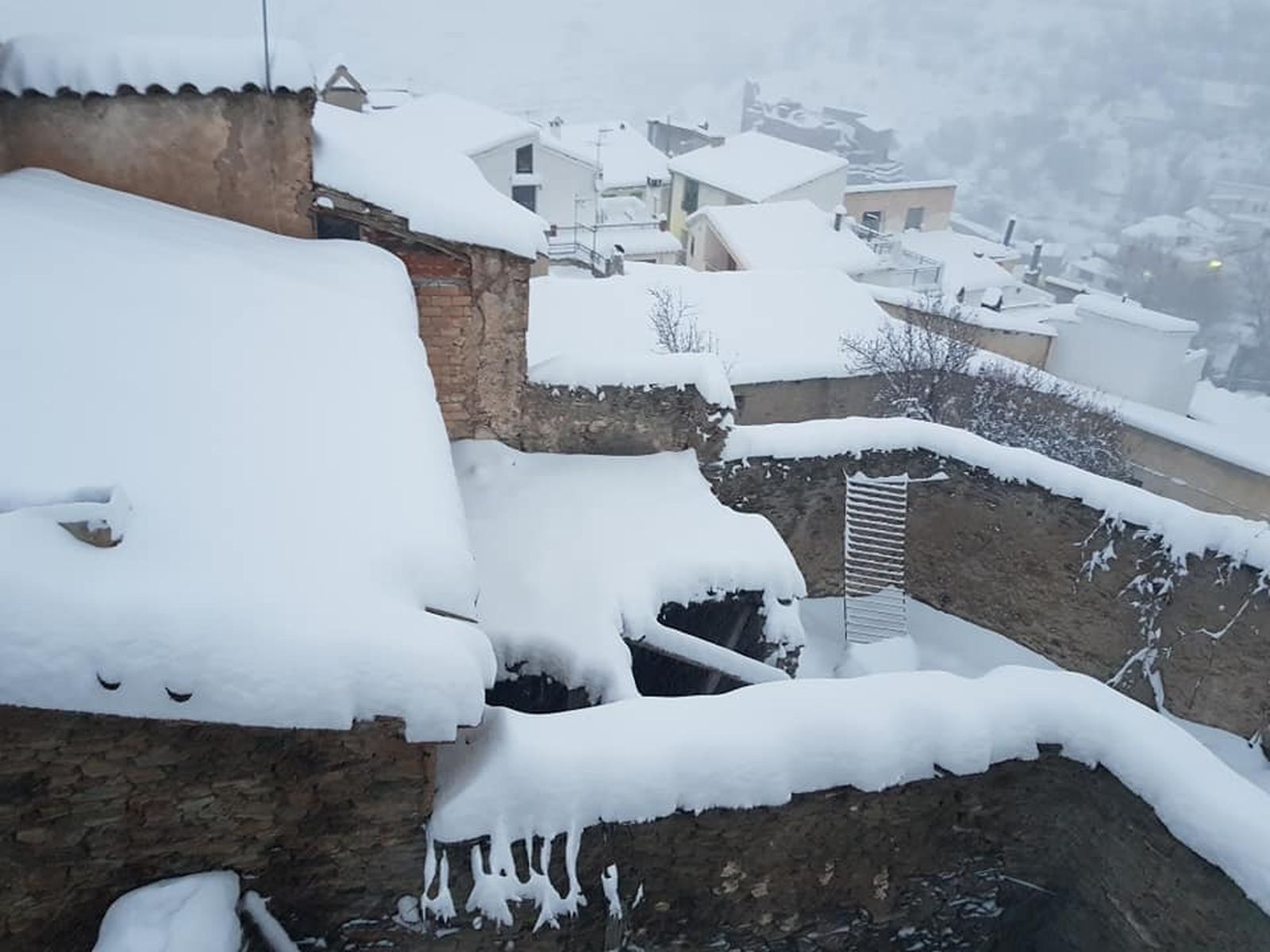 Gloria deja un manto blanco de nieve en la zona norte de la provincia