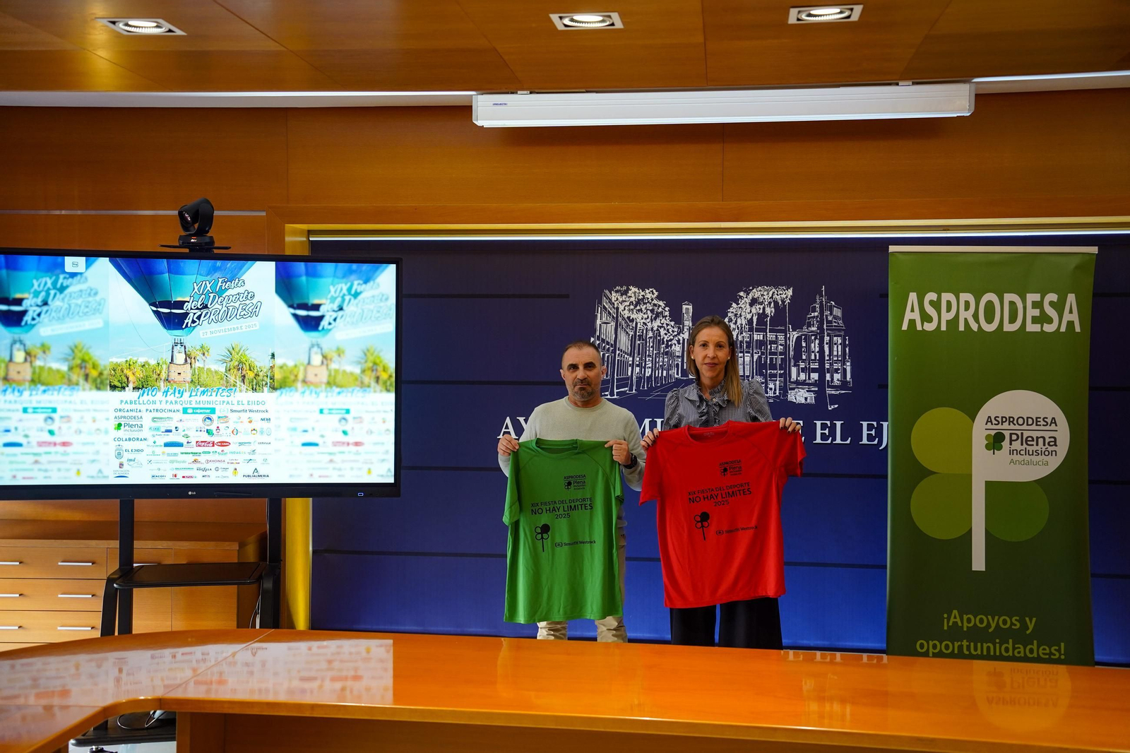 Presentación del gran evento deportivo de la XIX Fiesta de ASPRODESA donde ‘No hay Límites’.