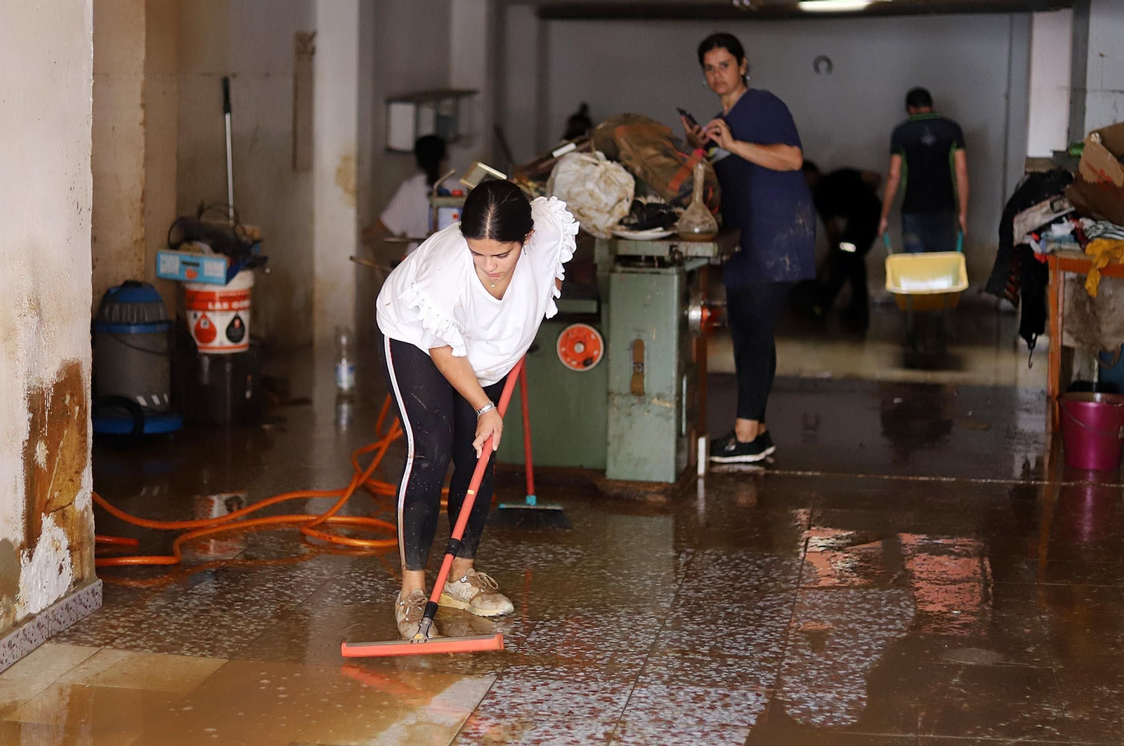 Imágenes de los destrozos provocados por el temporal en Lepe